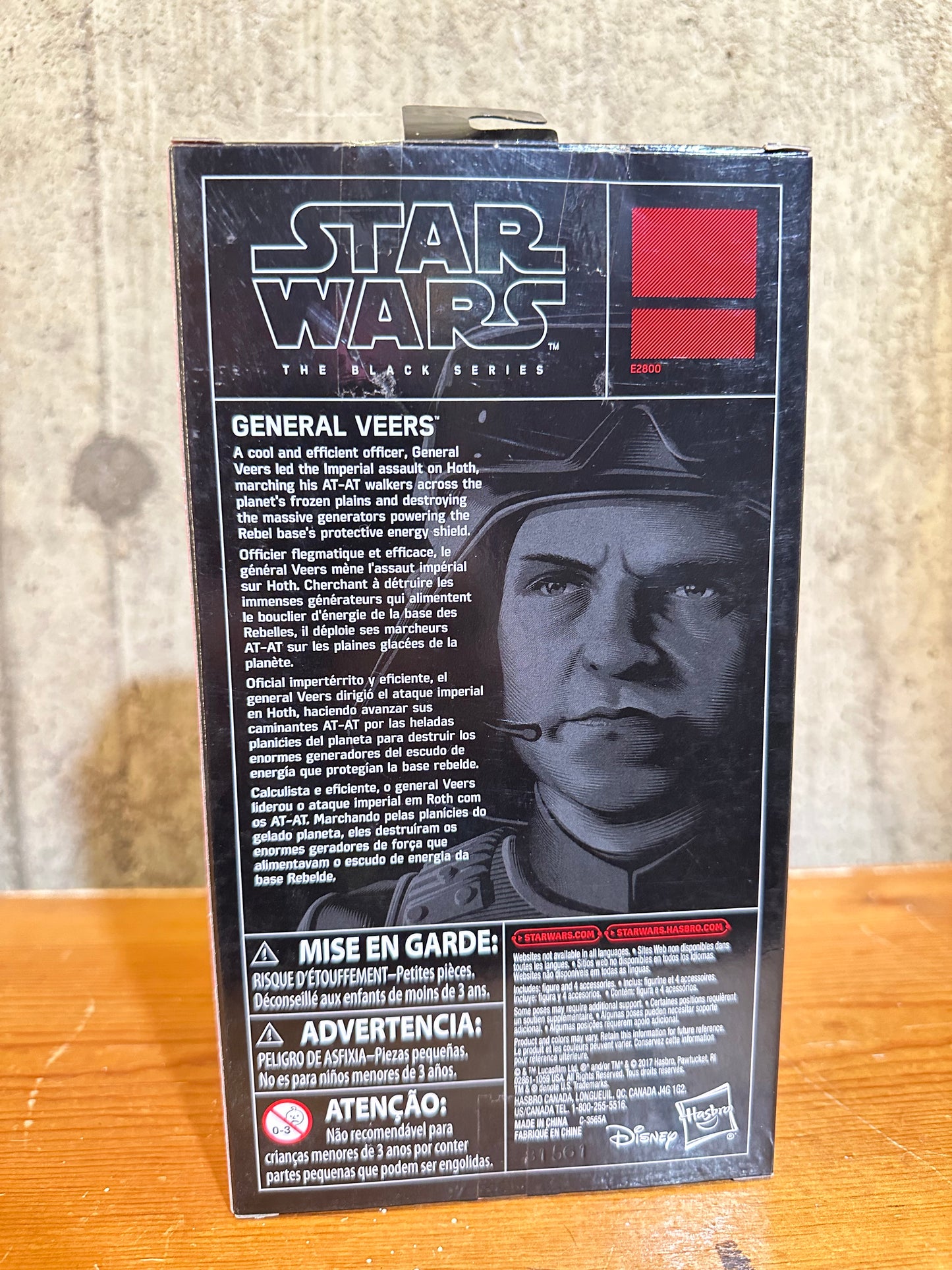General Veers 6" Figure Star Wars Hasbro Black Series New Sealed