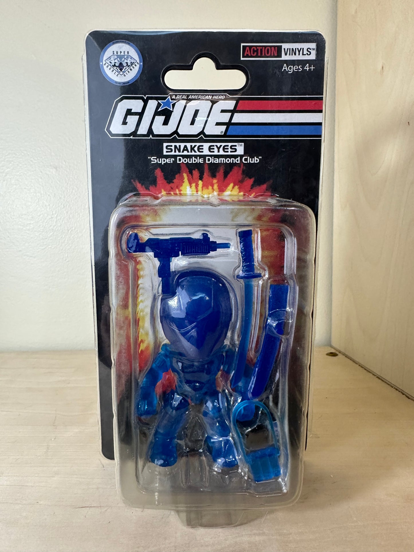 GI Joe Snake Eyes Action Vinyls Blue Variant Super Double Diamond Club