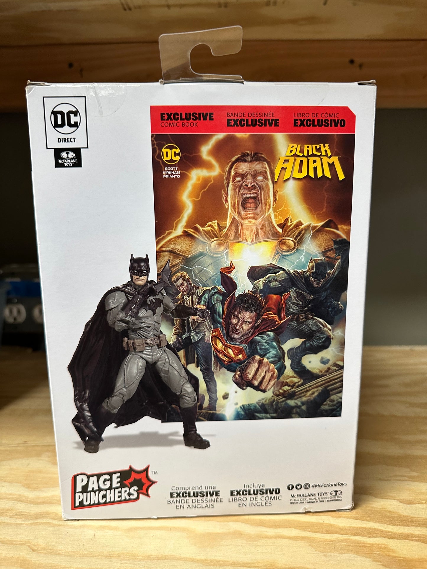 DC Comics Black Adam Comic Batman McFarlane Action Figure Toy Sealed Box