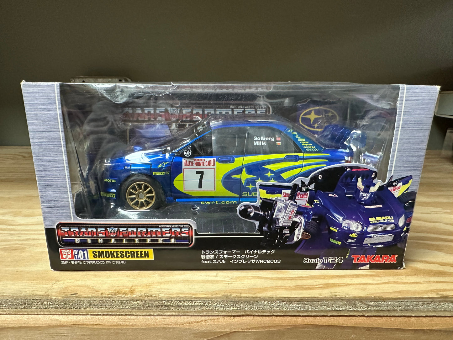 Smokescreen Transformers Alternators BT-01 Binaltech Open Unused Impreza WRC 2003