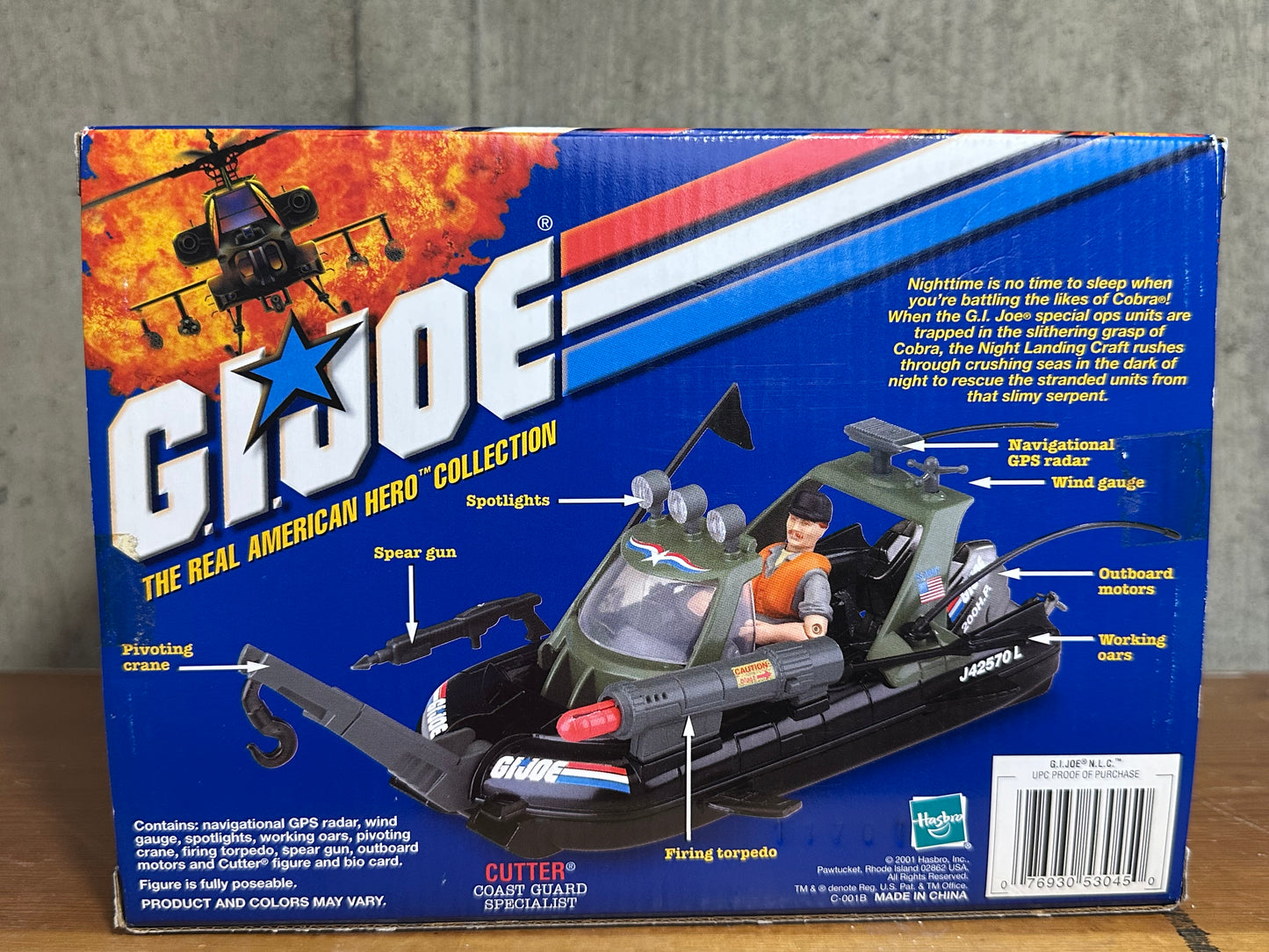 GI Joe Cutter Night Landing Craft NLC Sealed Mint Box 3.75” Action Figure Toy