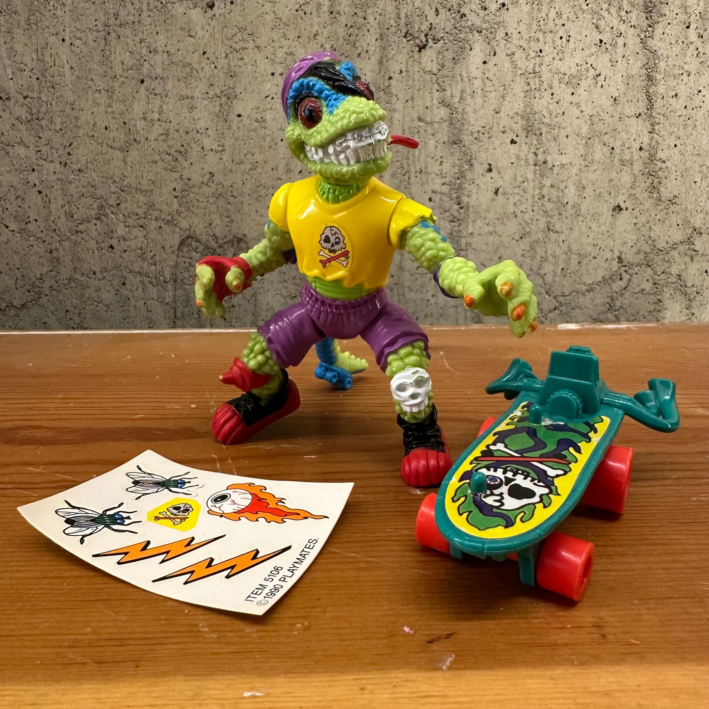 Mondo Gecko TMNT Complete Vintage Ninja Turtles Action Figure Toy