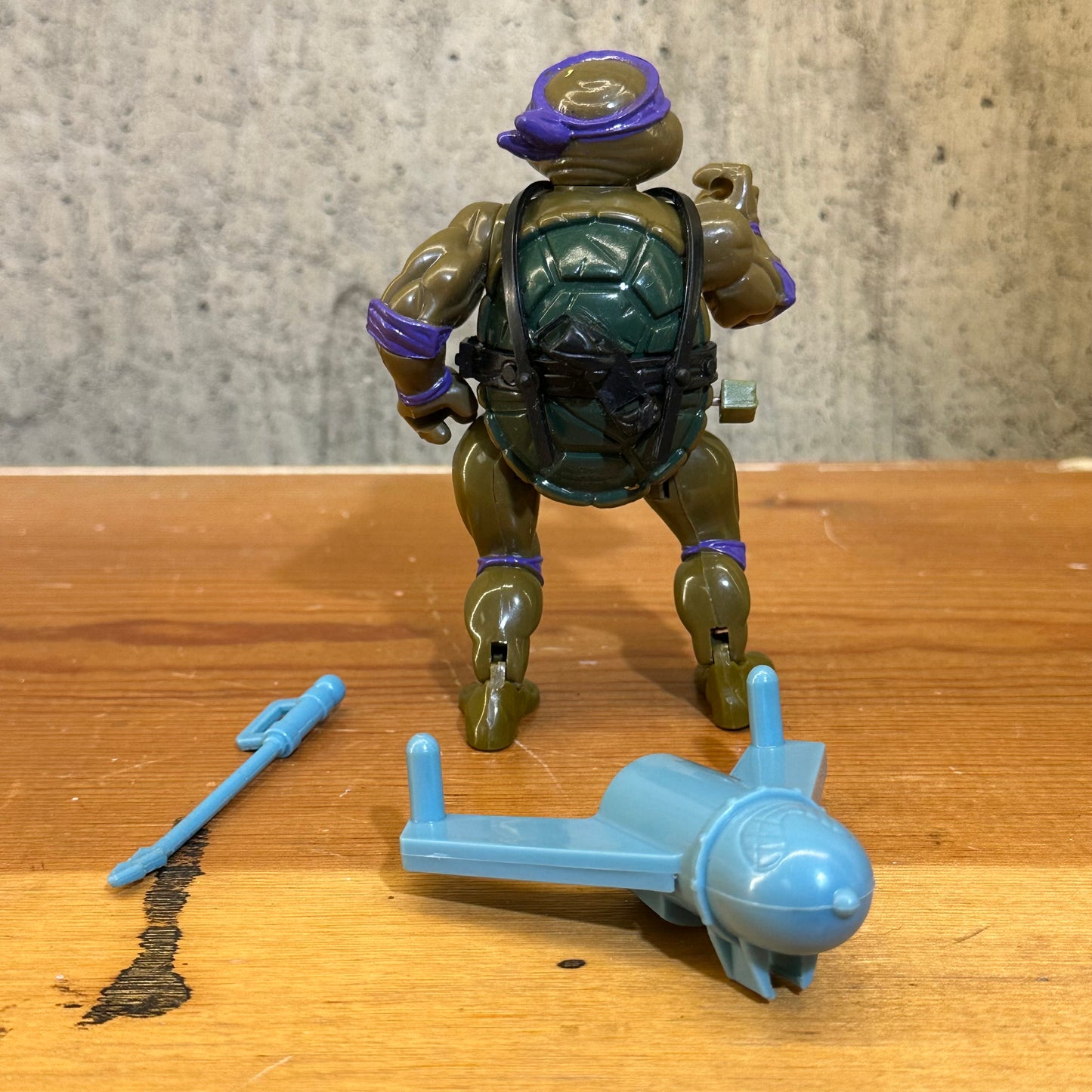 Wacky Action Donatello TMNT Complete Vintage Ninja Turtles Action Figure Toy