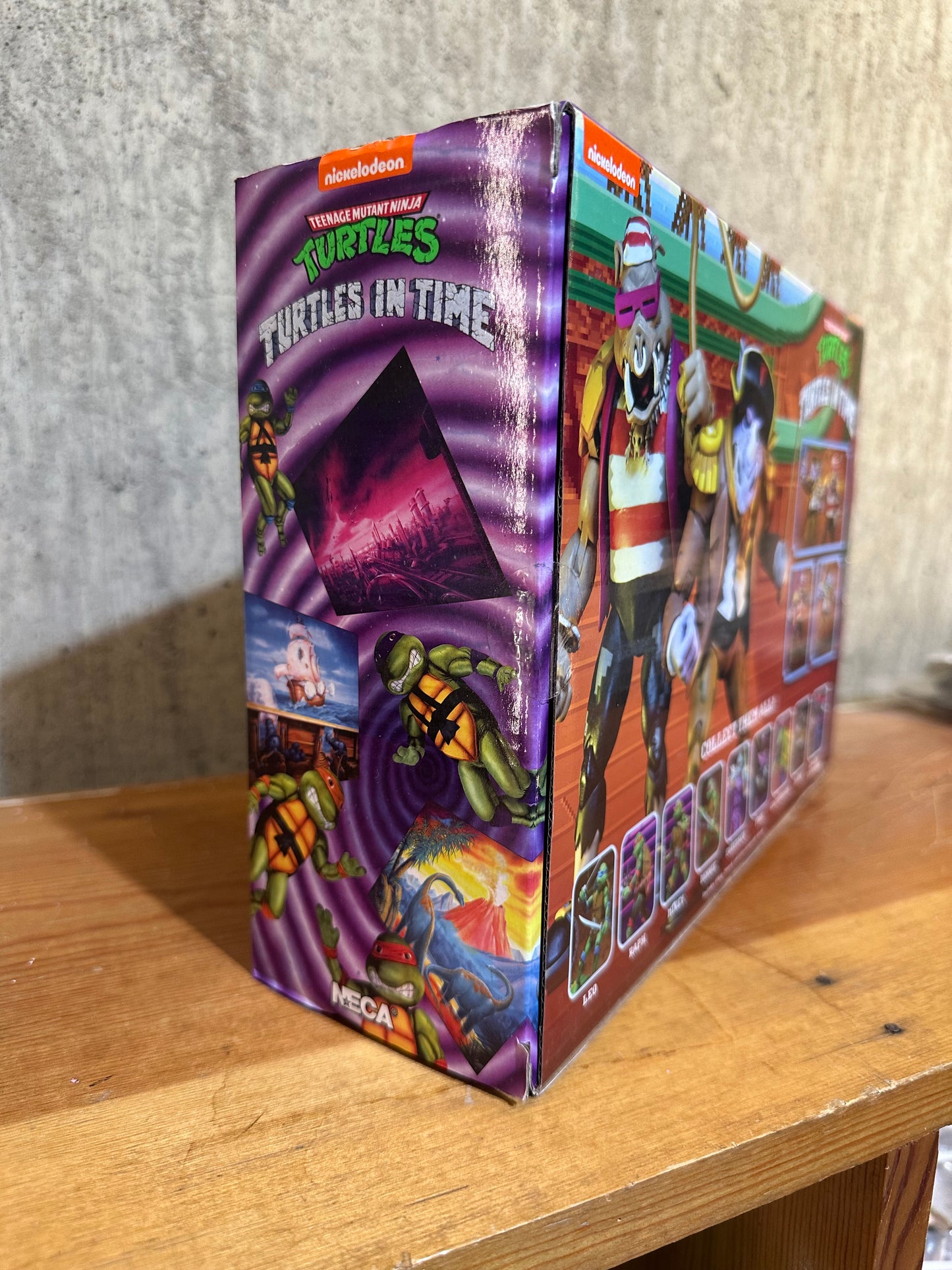 Bebop and Rocksteady Turtles in Time Sealed NECA 2-Pack TMNT