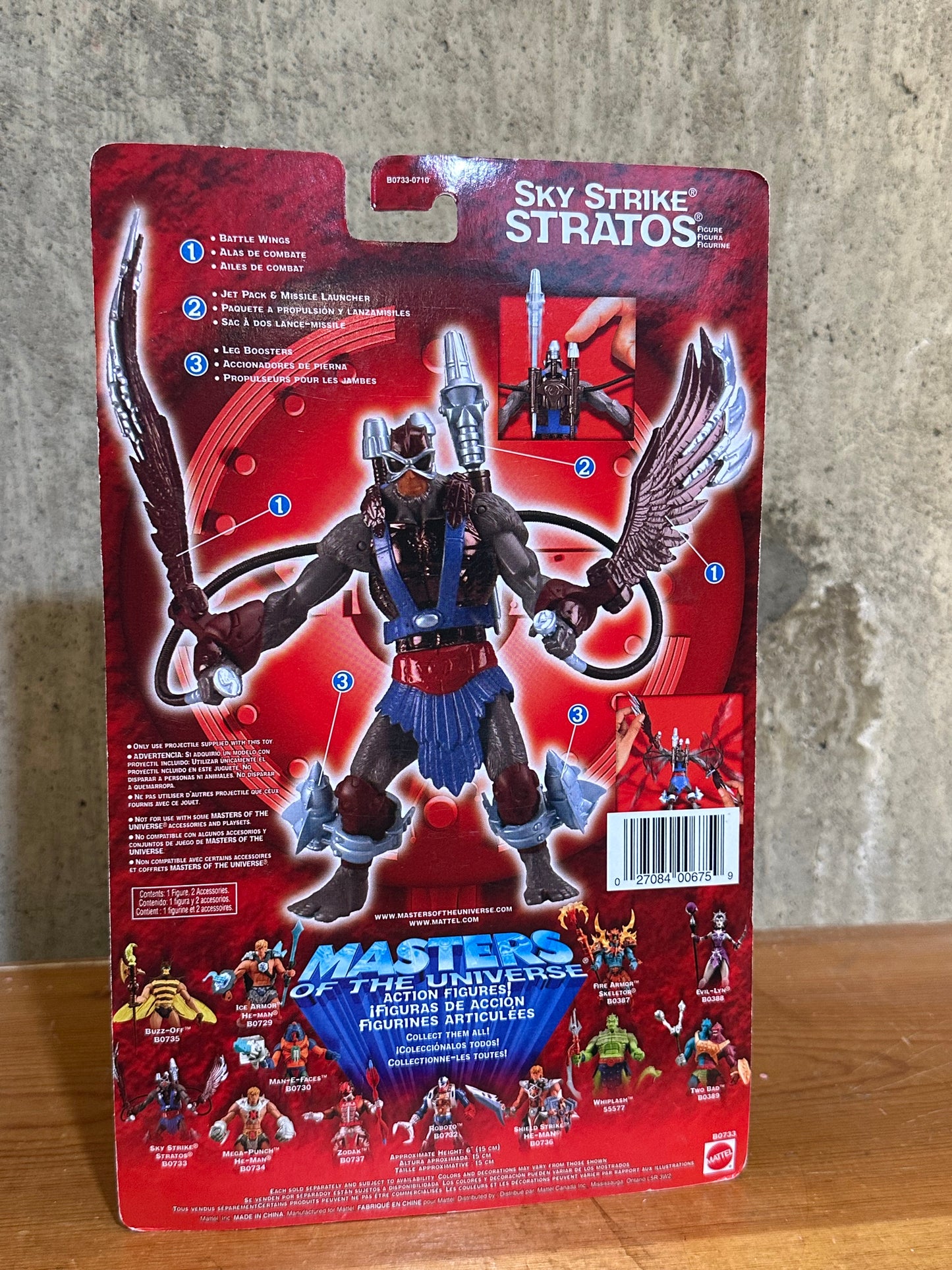 Sky Strike Stratos MOTU 200X 2001 Action Figure Toy MOC