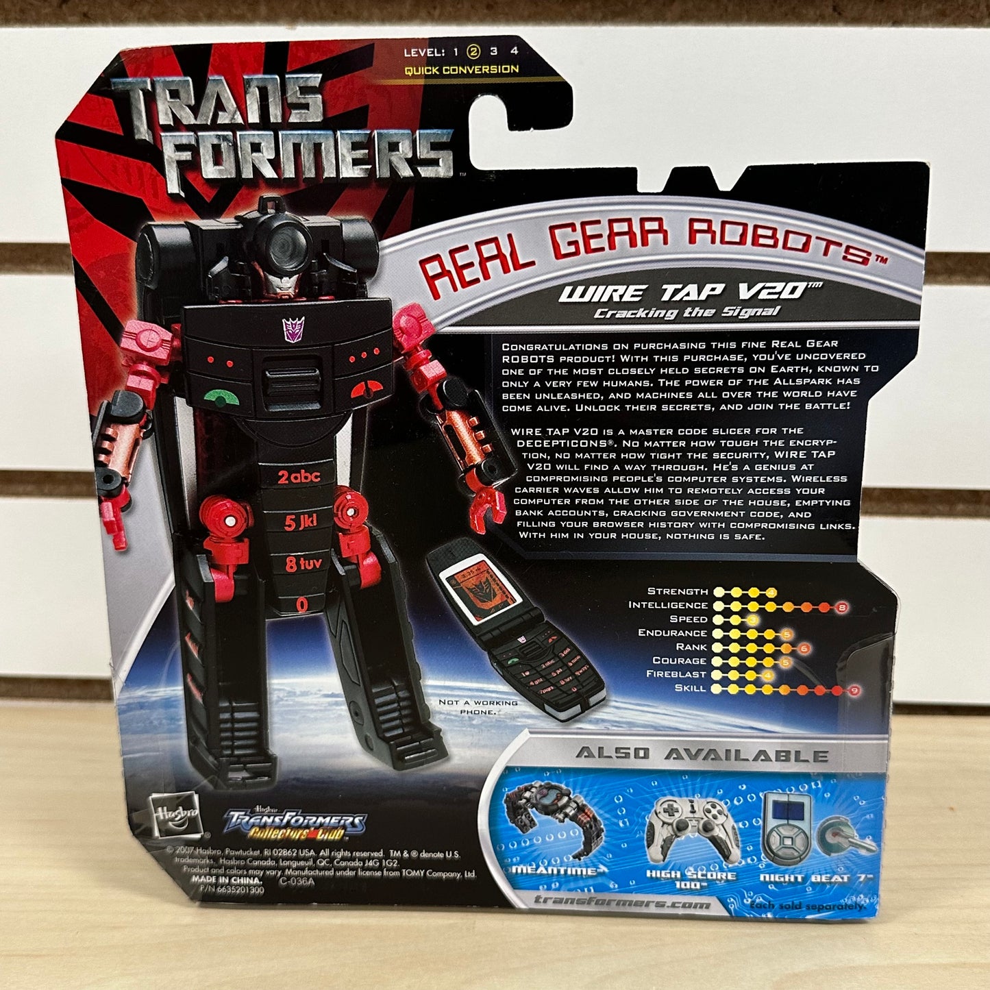 Wire Tap V20 Transformers Movie Decepticon Real Gear Robots MOC