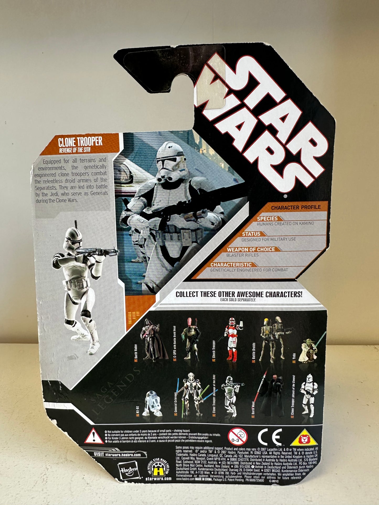 Star Wars 30th Anniversary Saga Legends Clone Trooper ROTS MOC action Figure Toy