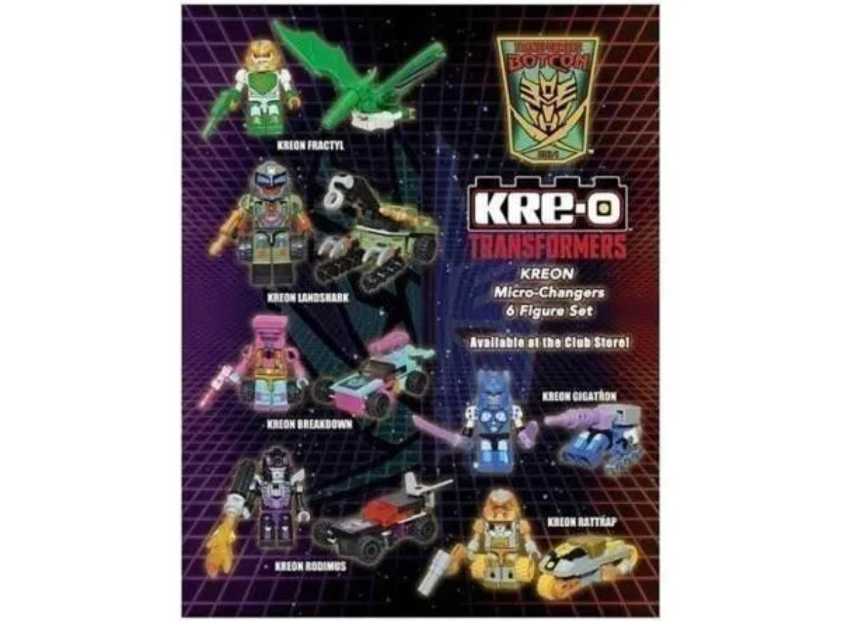 2014 Transformers Botcon Kre-o Souvenir Gift Set Factory Sealed
