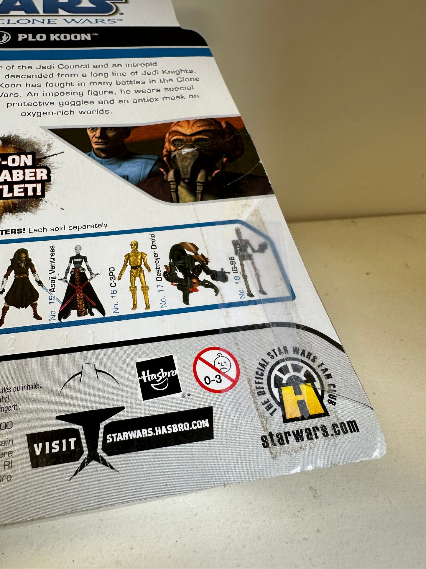 Star Wars Clone Wars Plo Koon Action Figure Toy CW