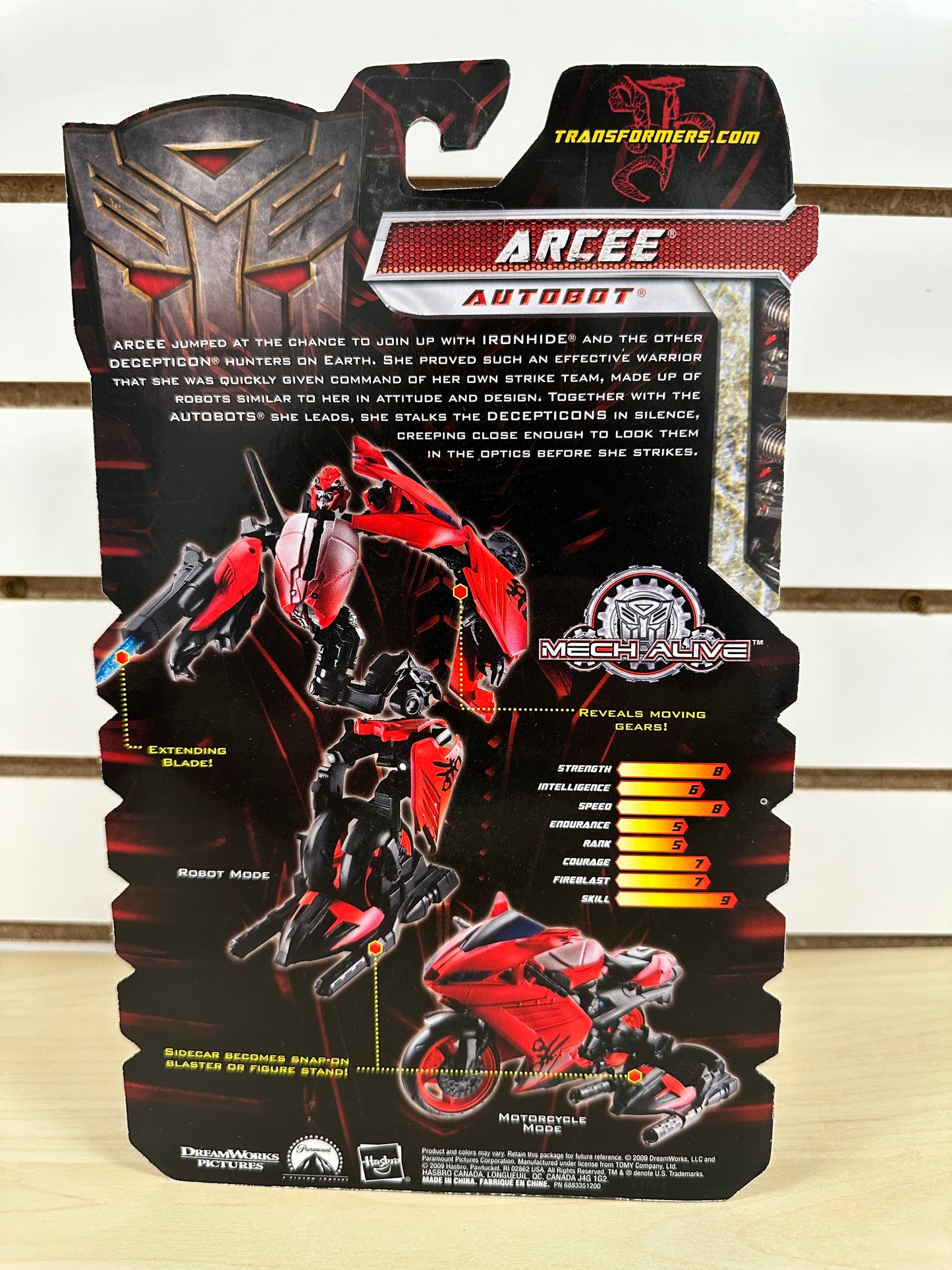 Arcee Transformers Movie Sealed Action Figure Toy
