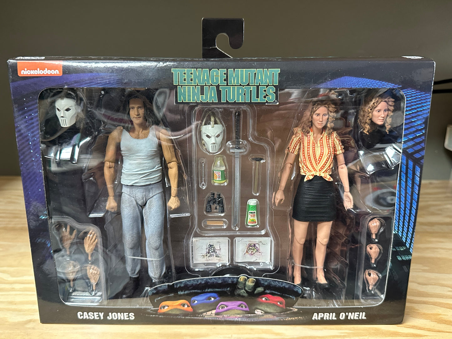 Casey Jones and April O’Neil Neca TMNT 2-Pack Ninja Turtles Action Figure Set Open Box Unused