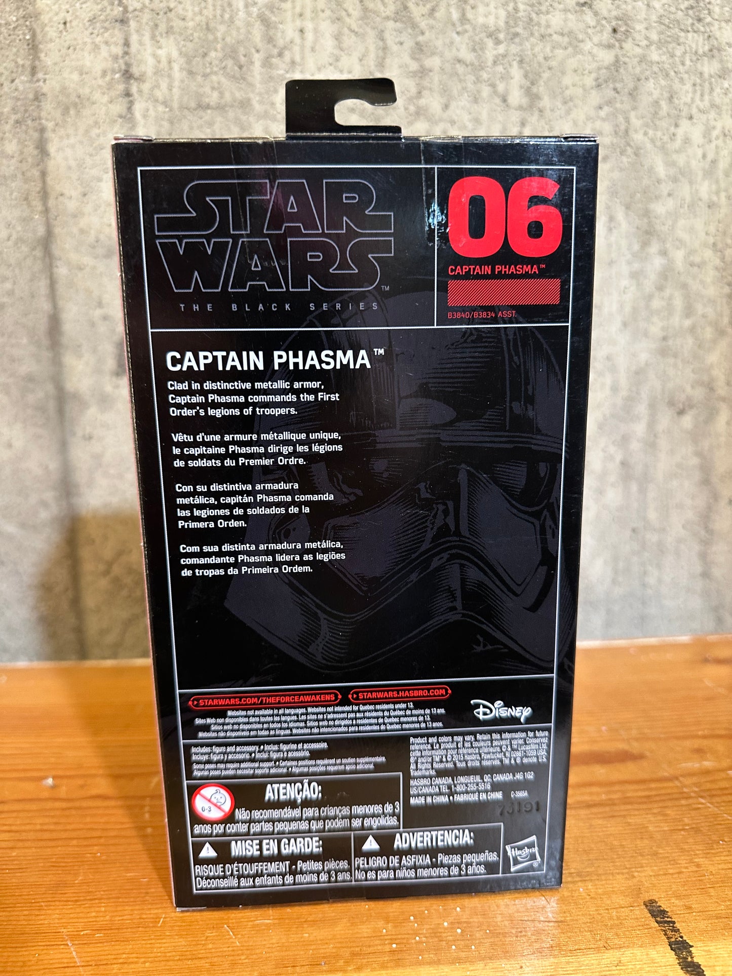 Star Wars Black Series Captain Phasma Figure The Force Awakens 2015 Hasbro
