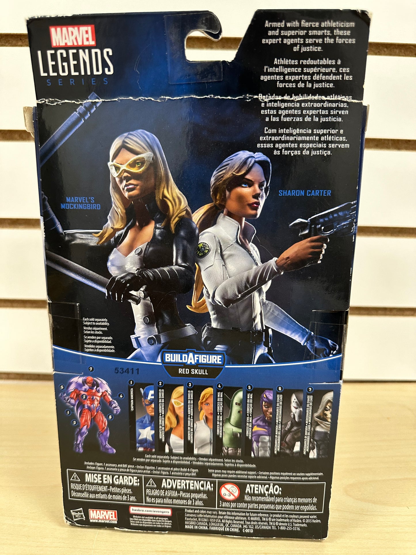 Sharon Carter Marvel Legends Sealed Action Figure Red Skull BAF Wave