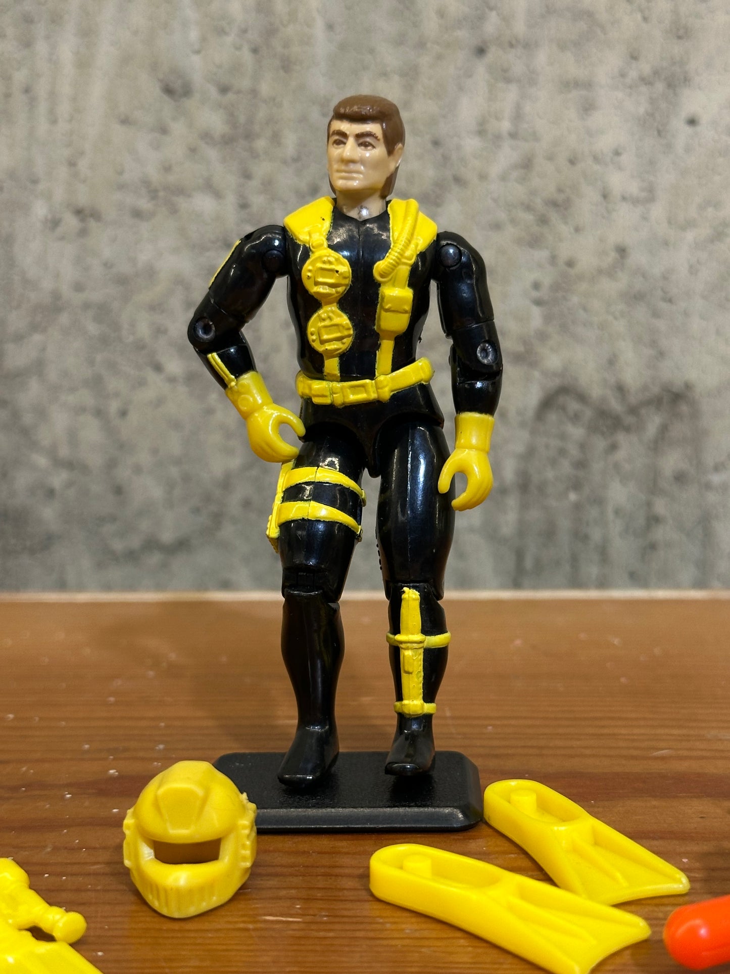 Wet Suit V3 GI Joe Hasbro 1991 SEAL W/ Accessories. Complete G. I. Joe