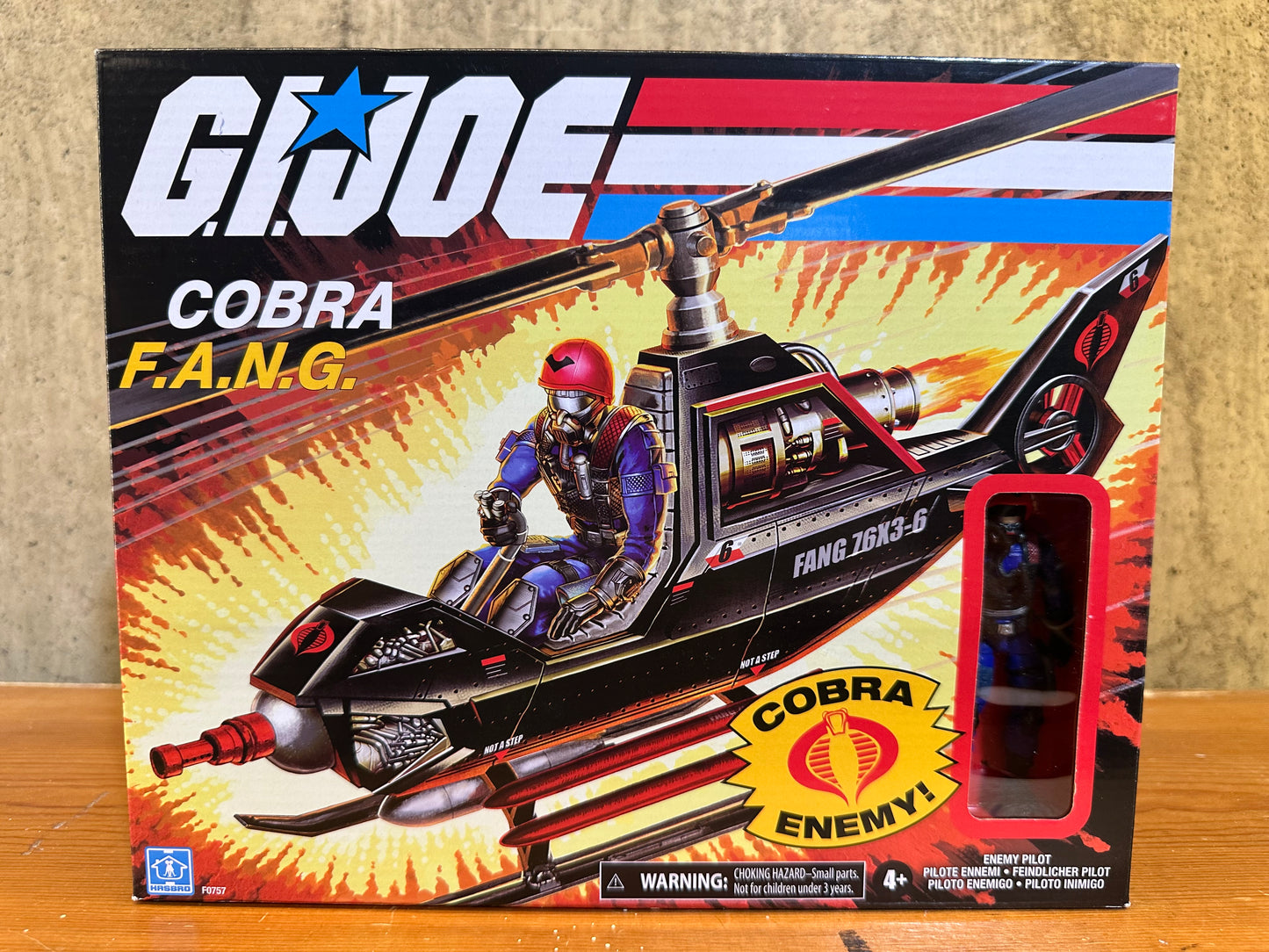 G.I. Joe Retro Collection 3.75-inch Cobra F.A.N.G. Copter with Cobra Pilot NIB