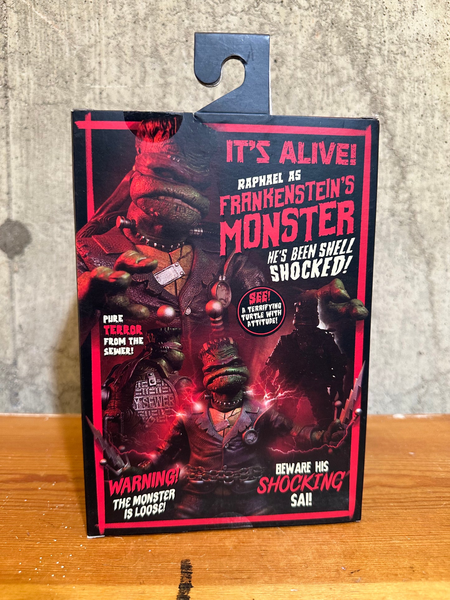 NECA Teenage Mutant Ninja Turtles Universal Monsters Raphael as Frankenstein NIB TMNT