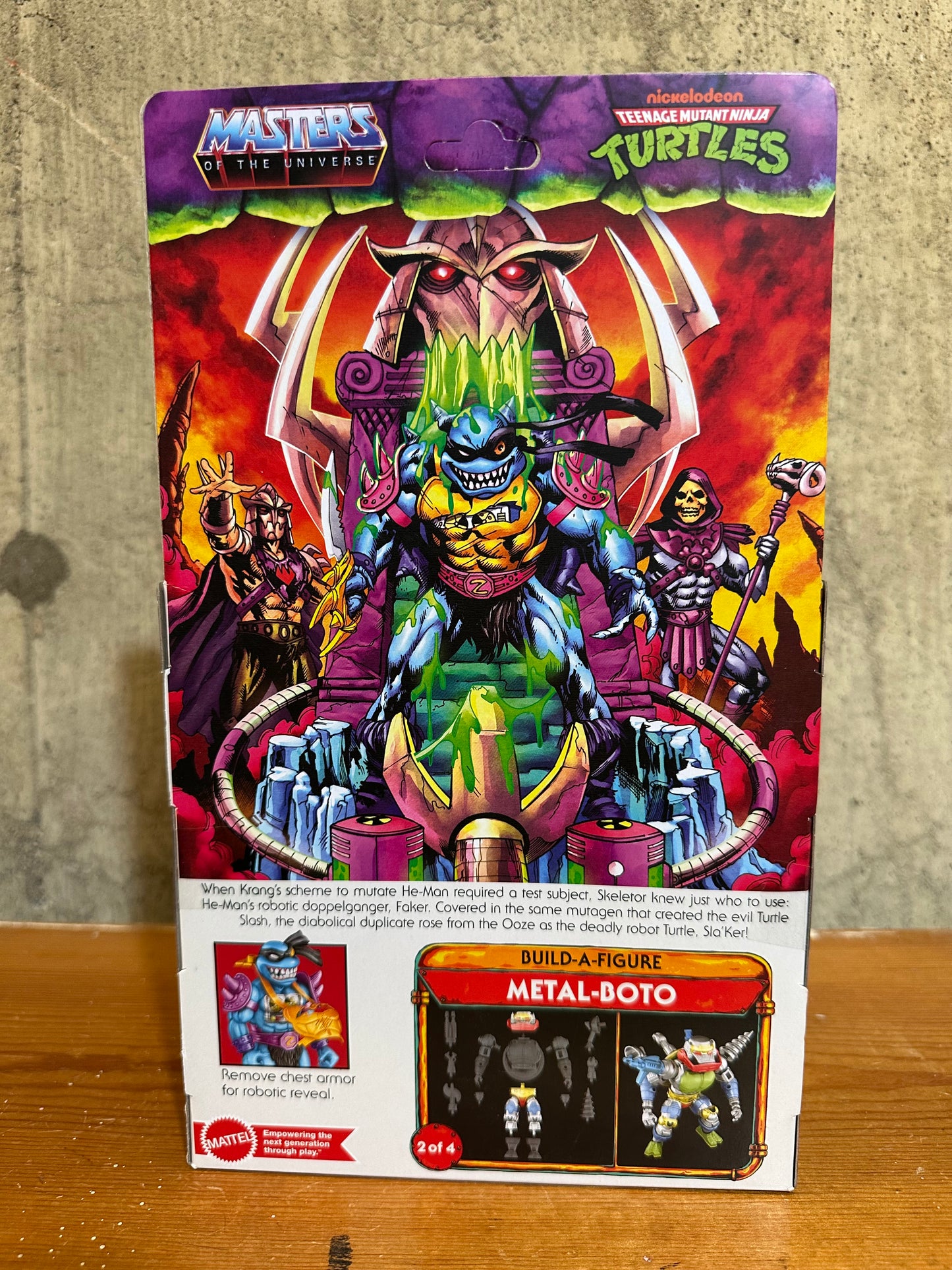 SLA'KER Turtles of Grayskull Masters of the Universe TMNT Metal-Boto MOTU