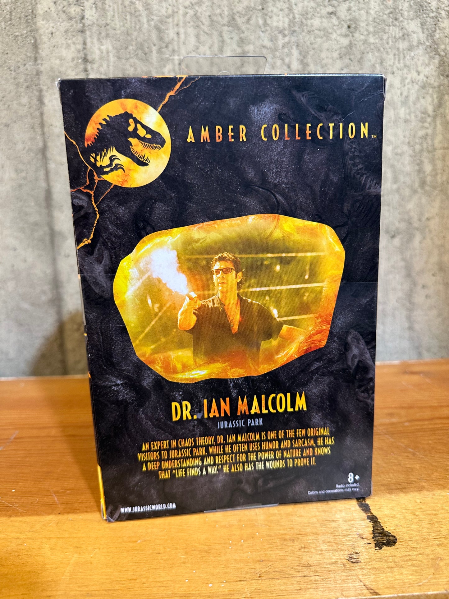 Mattel Jurassic World Amber Collection Dr. Ian Malcolm 6" Action Figure