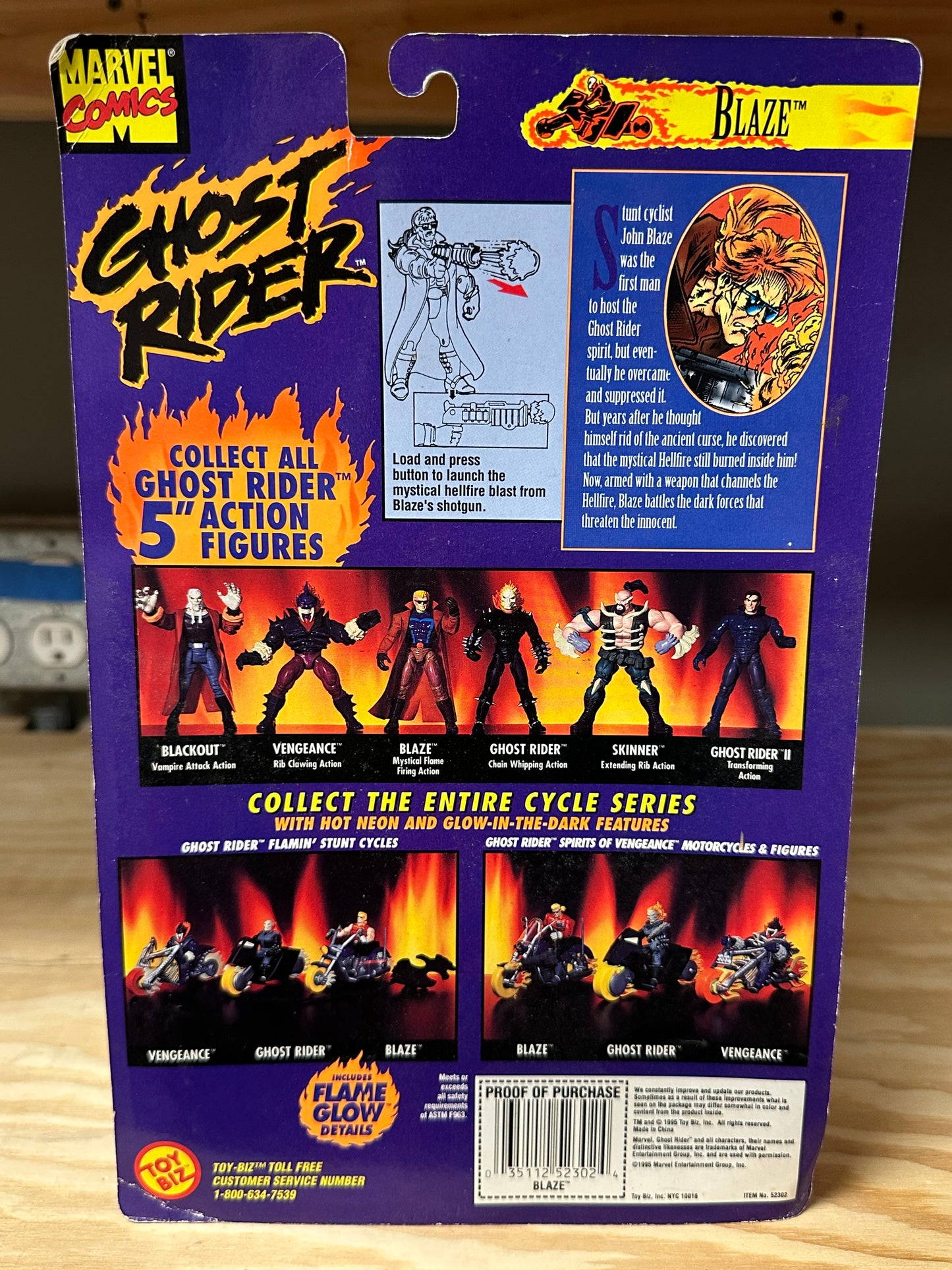 Blaze Marvel Ghost Rider Toy Biz Action Figure Comics