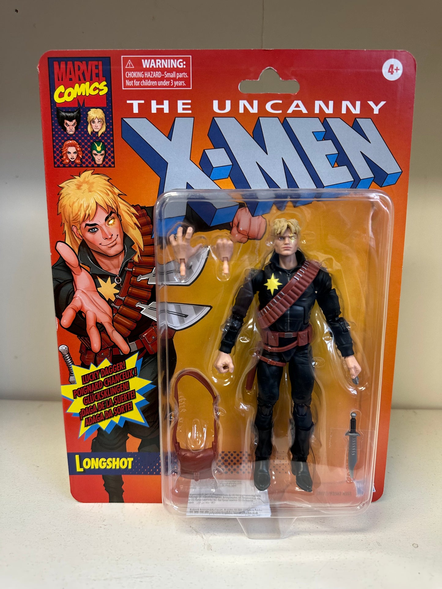 Longshot Marvel Legends MOC Retro 6” Action Figure Toy