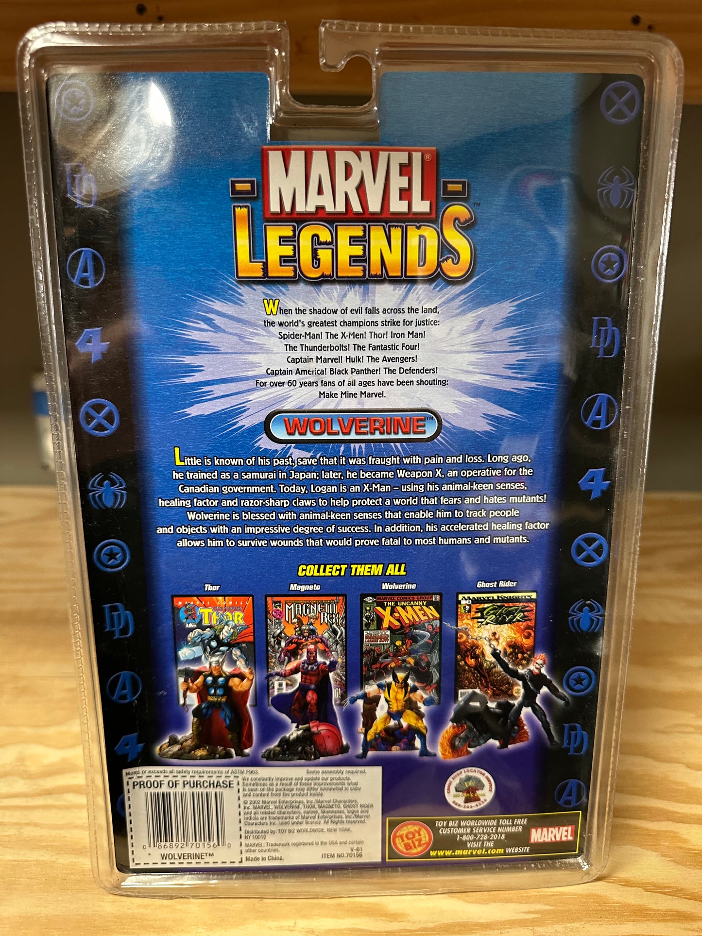 Wolverine Marvel Legends Series 3 Toy Biz 6” Action Figure Toy