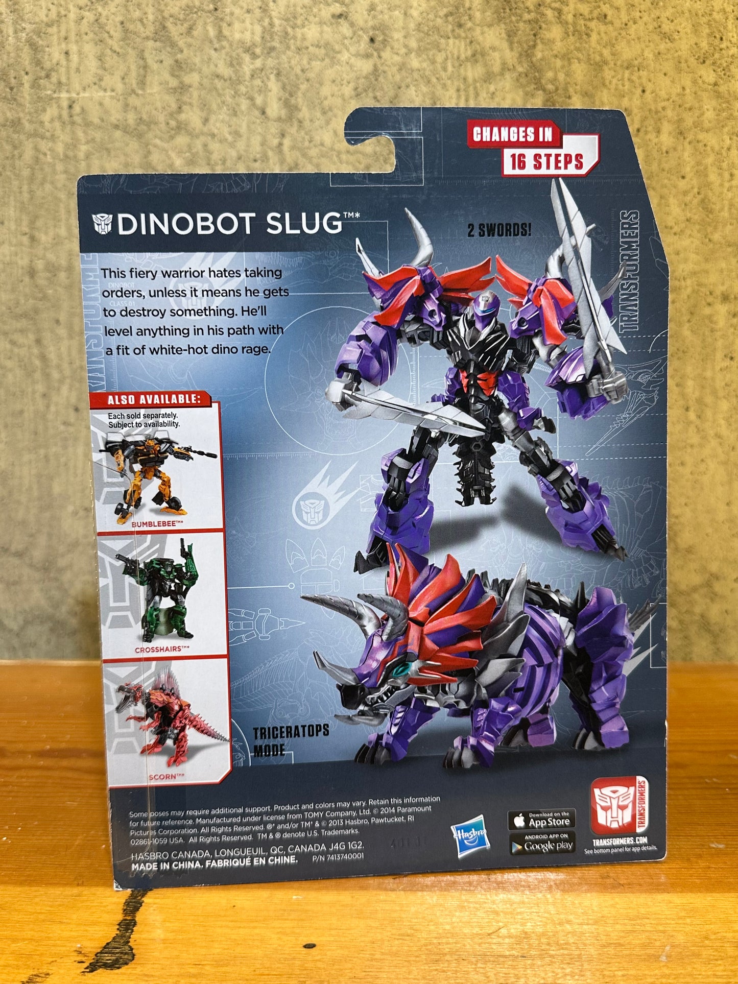 Dinobot Slug Transformers Age Of Extinction Action Figure New 2014 Hasbro