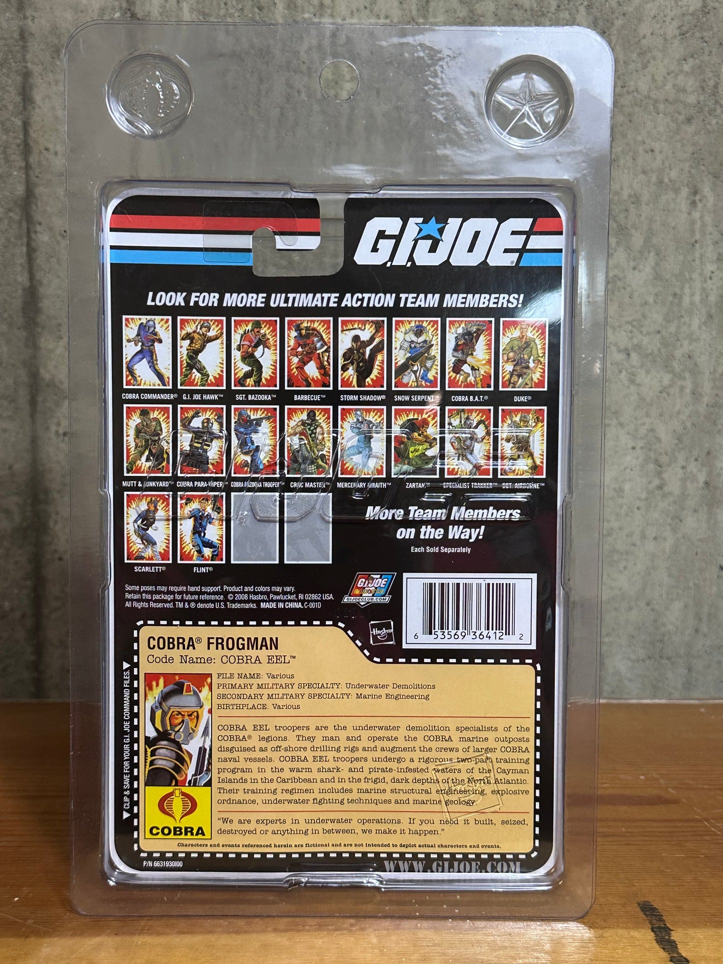 Cobra Frogman 25th Anniversary 2008 Sealed GI Joe Action Figure Toy