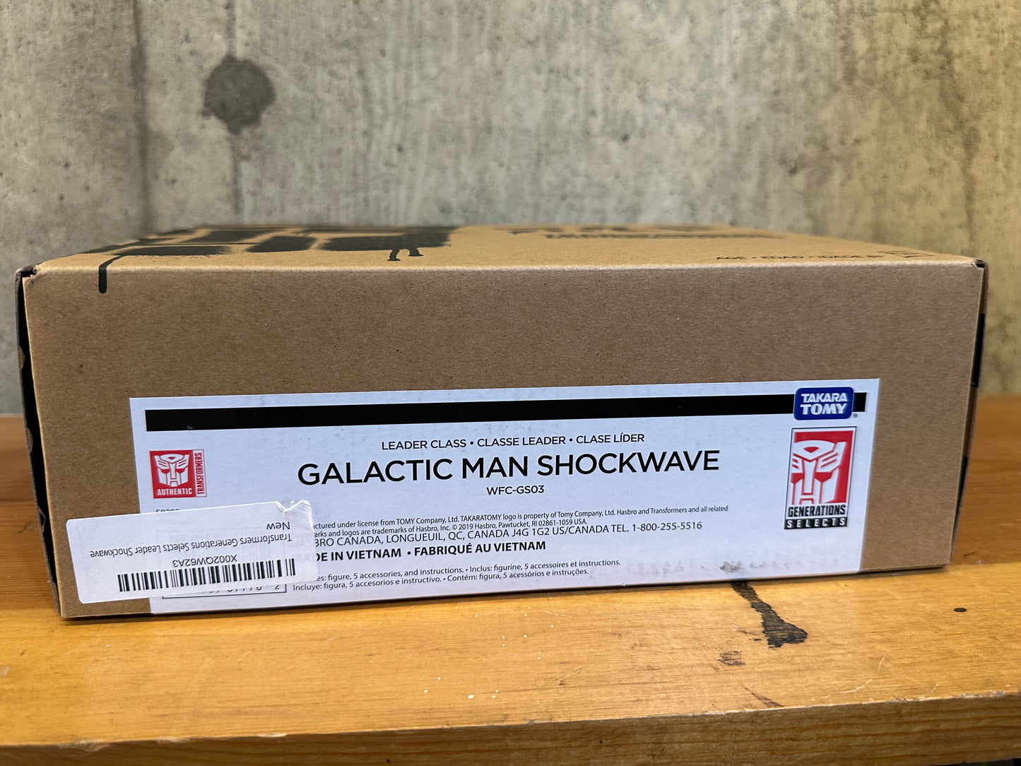 Hasbro Transformers Galactic Man Shockwave WFC-GS03 New Sealed Box
