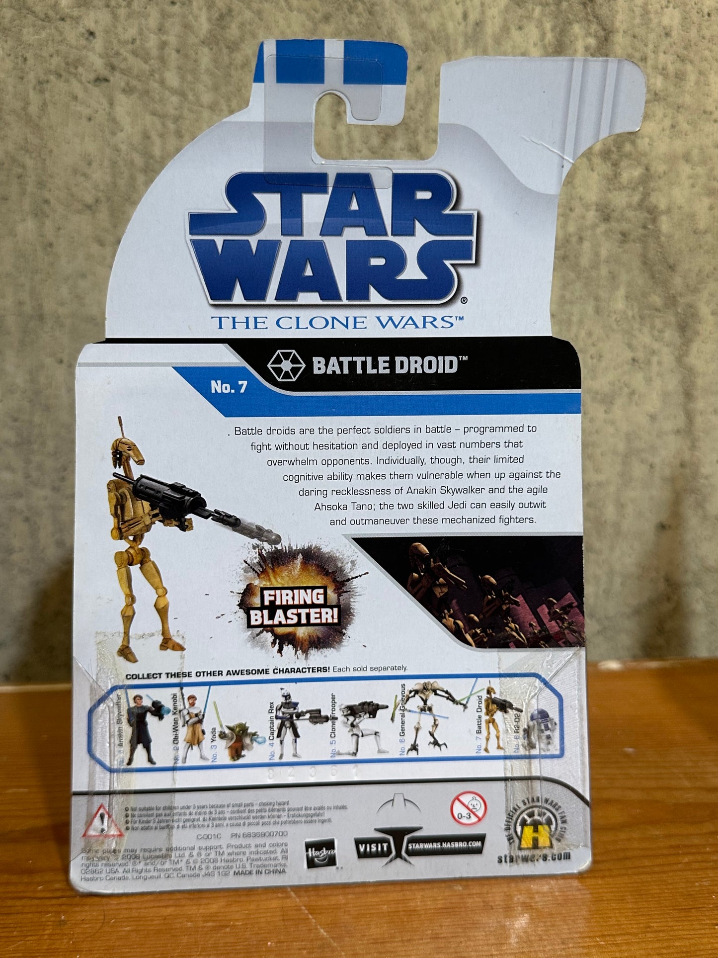 Battle Droid Star Wars Clone Wars 3.75” Action Figure Toy