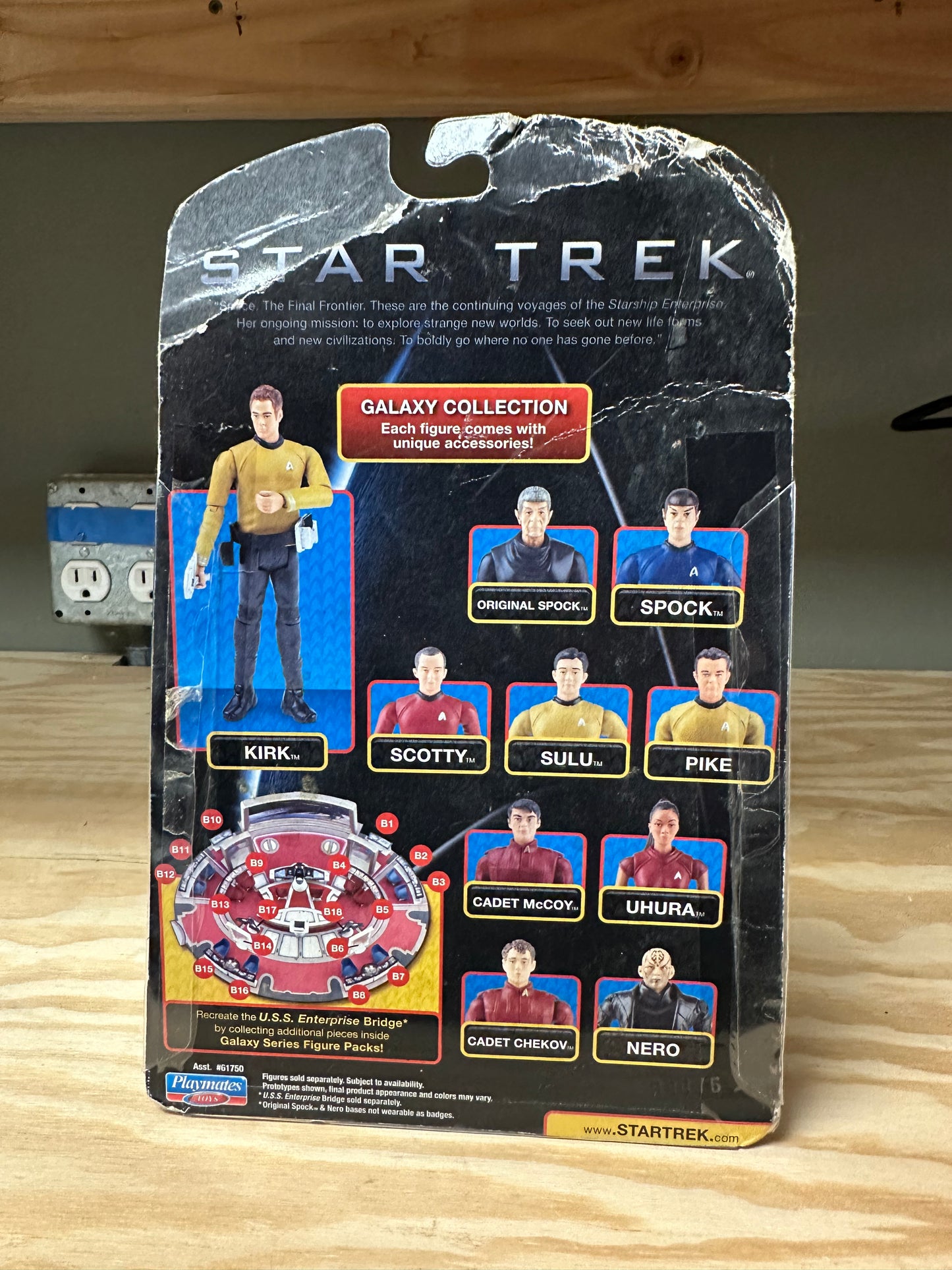 Pike Galaxy Collection Star Trek Movie Sealed Damaged Box Action Figure