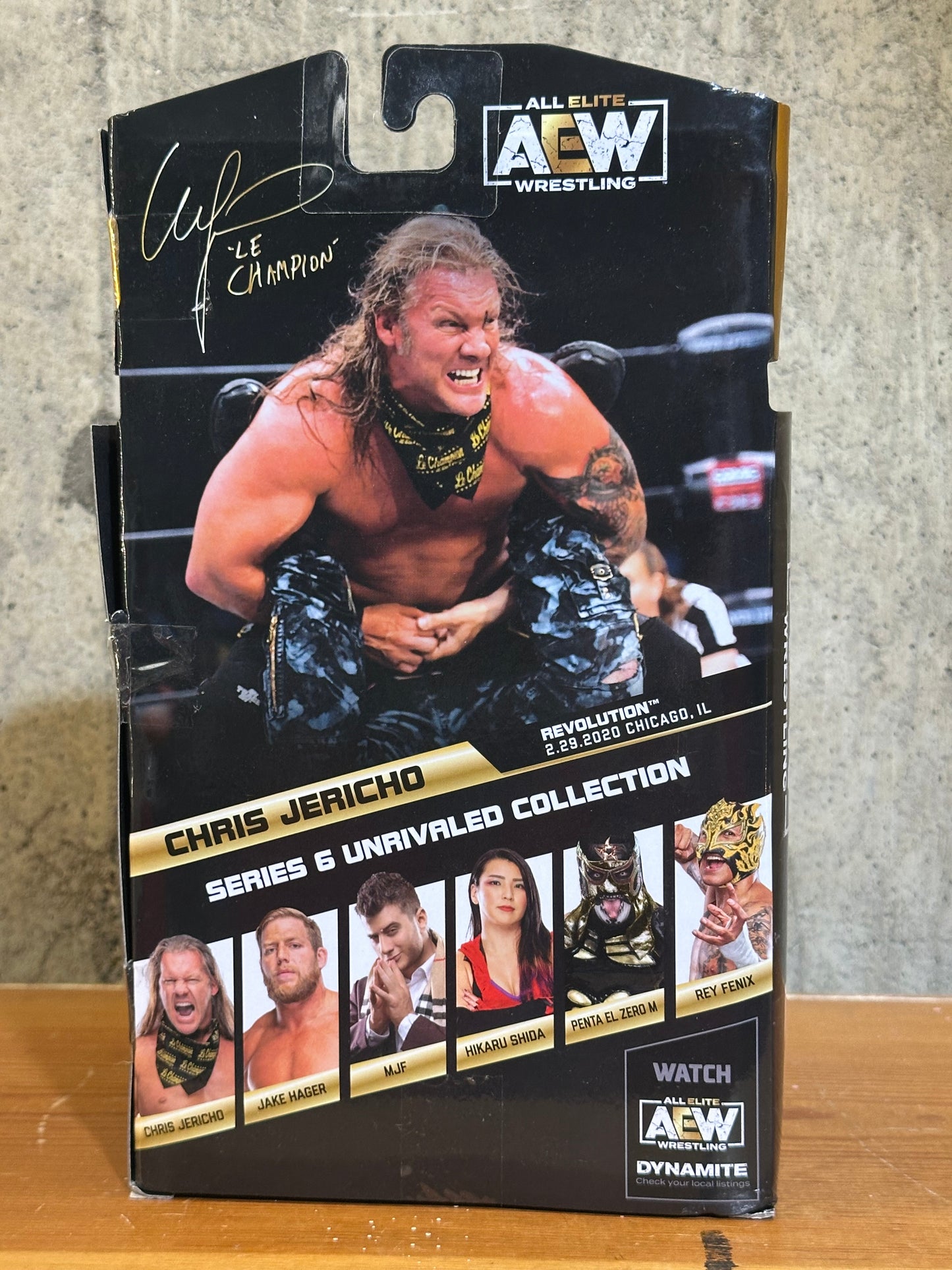 AEW Unrivaled Collection Series 6 Chris Jericho Action Figure WWE WWF Wrestling Toy