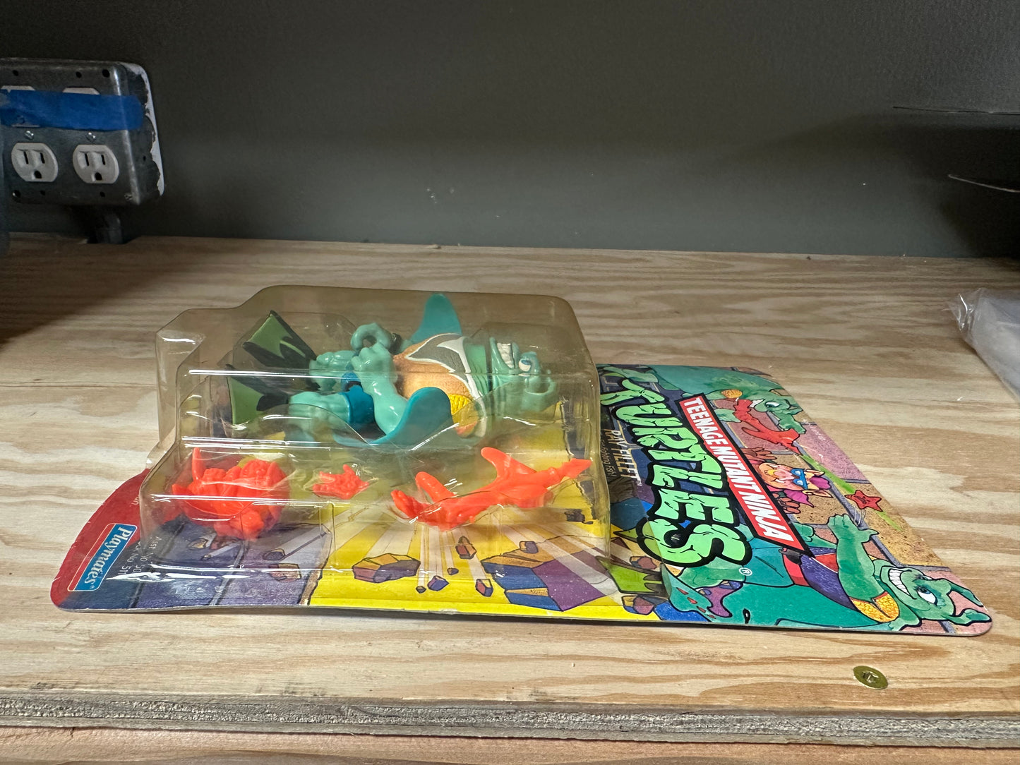 1990 TMNT Ray Filet Ninja Turtles Action Figure MOC