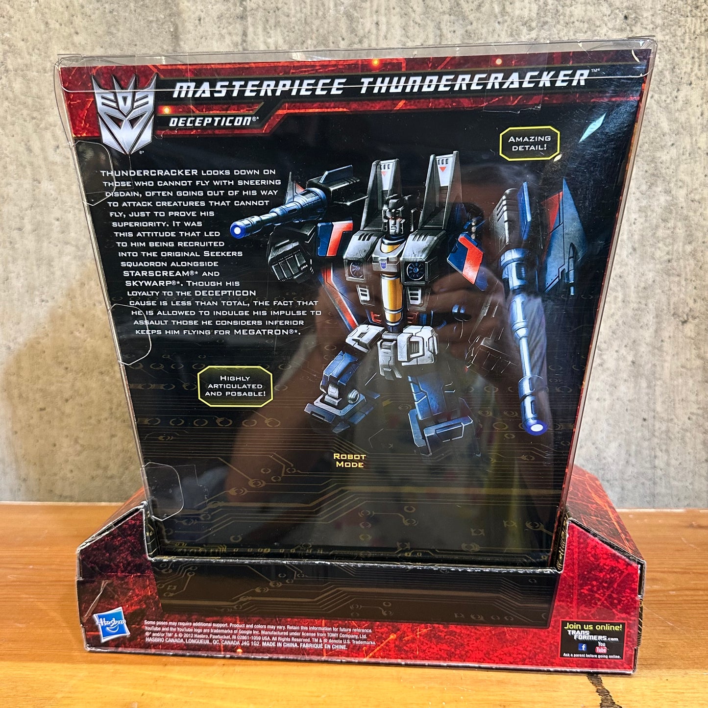 Thundercracker Sealed Hasbro Transformers Masterpiece 2012 Action Figure Toy Robot