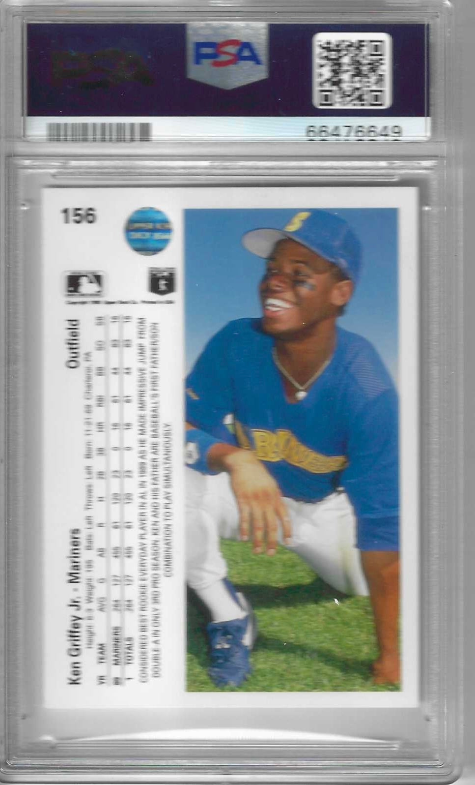 Ken Griffey Jr. PSA 7 NM 1990 Upper Deck #156 Baseball Card