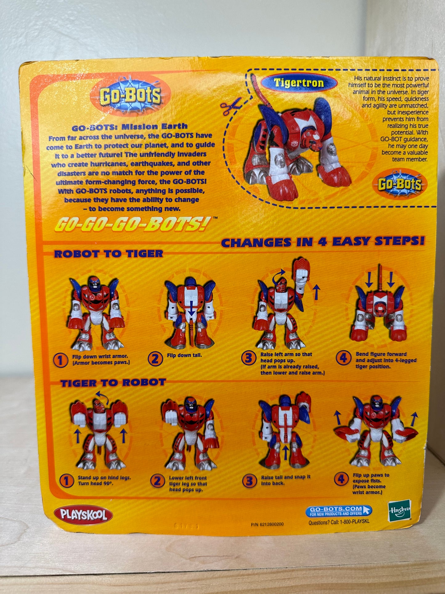 Transformers Go-Bots Tigertron MOC 2003 Action Figure Toy