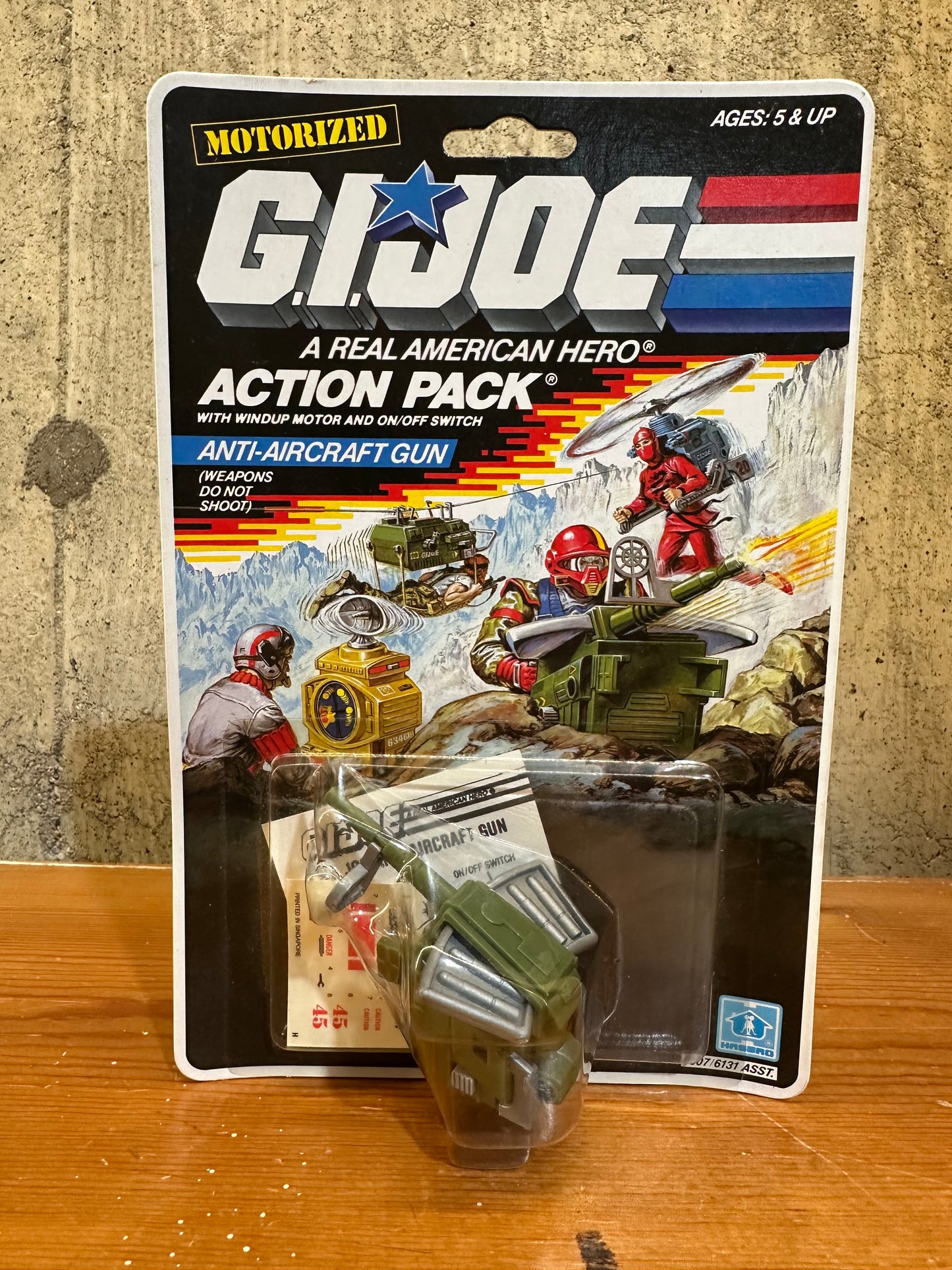 Anti-Aircraft Gun GI Joe Action Pack Sealed MOC 1987 Toy
