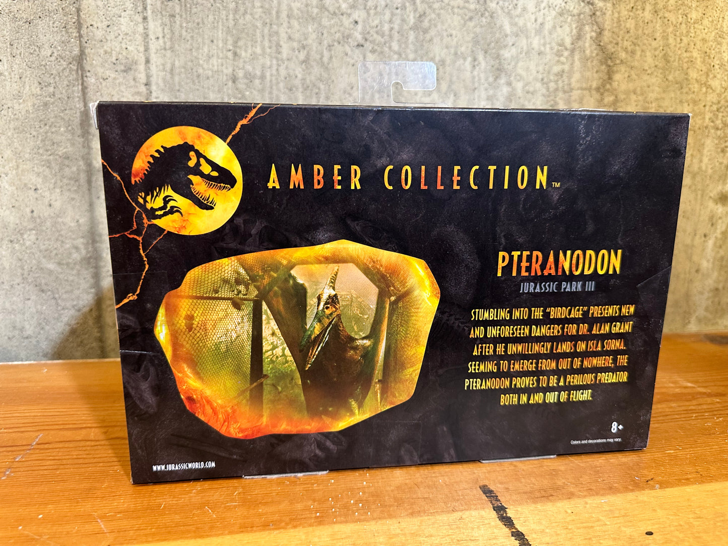 PTERANODON JURASSIC PARK III AMBER COLLECTION Mattel Figure Sealed