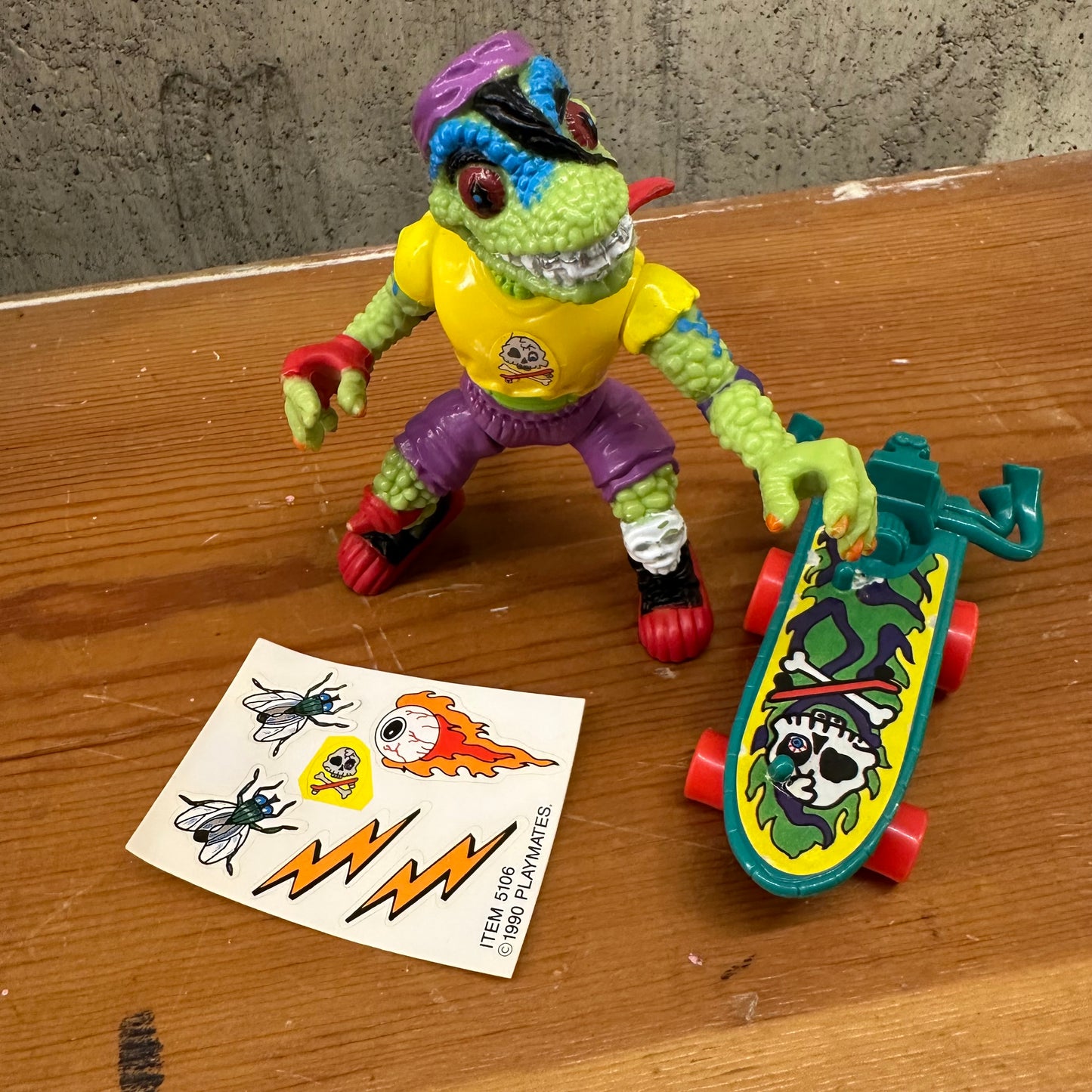 Mondo Gecko TMNT Complete Vintage Ninja Turtles Action Figure Toy