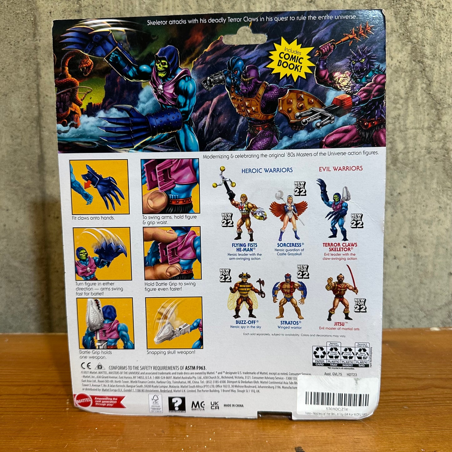 Masters of the Universe Terror Claws Skeletor Deluxe Action Figure Set 2021 MOTU