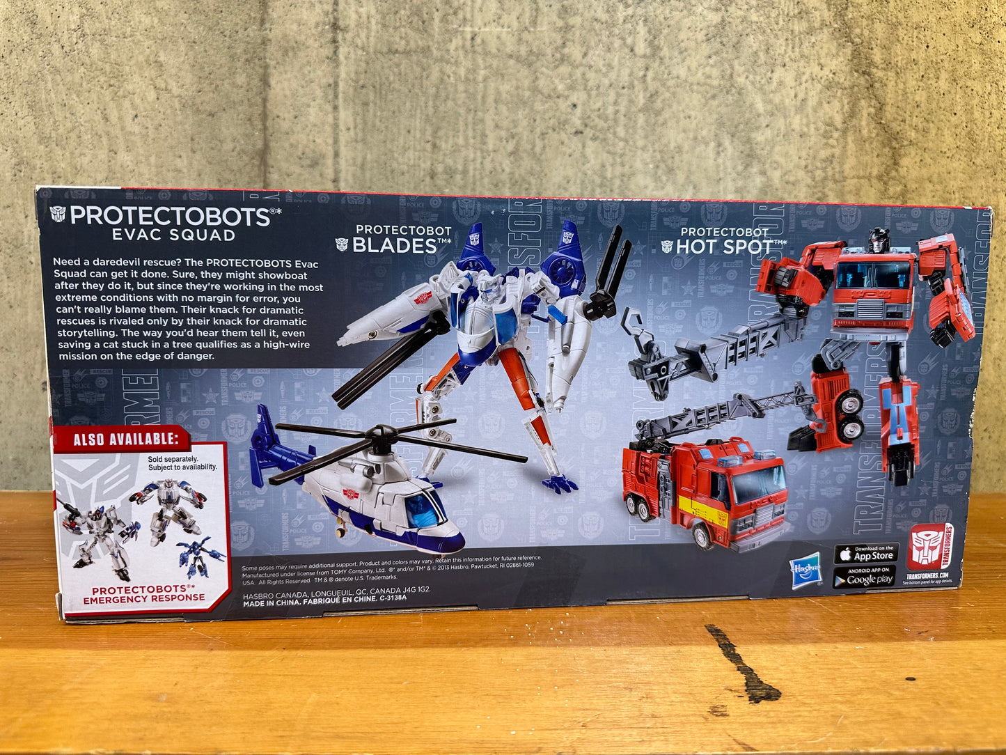 Blades and Hotspot Transformers PROTECTOBOTS (Evac Squad) Sealed Box