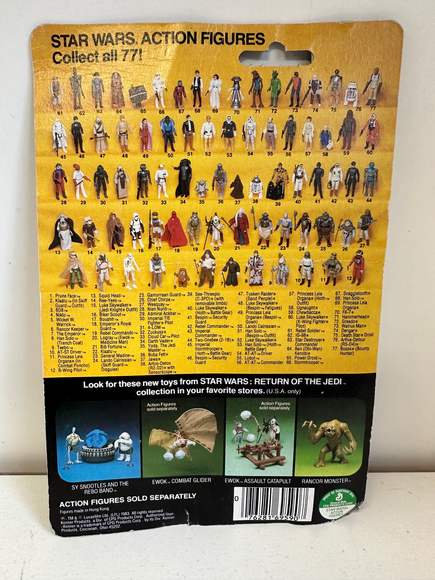 1983 Star Wars At-st Driver MOC 77-Back ROTJ Sealed Action Figure