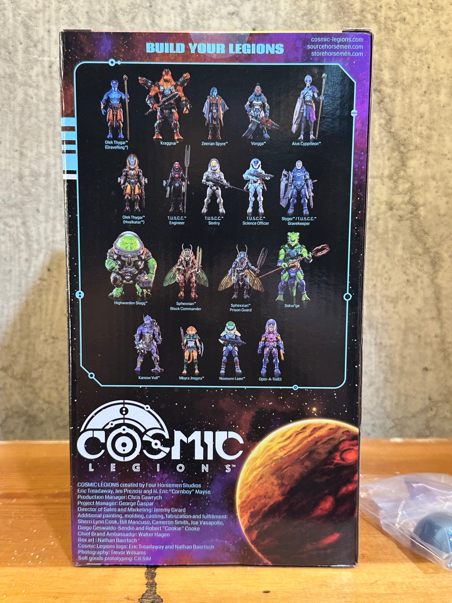Cosmic Legions Slygor Ryz T.U.5.C.C. Gravekeeper Mythic Legions Four Horsemen