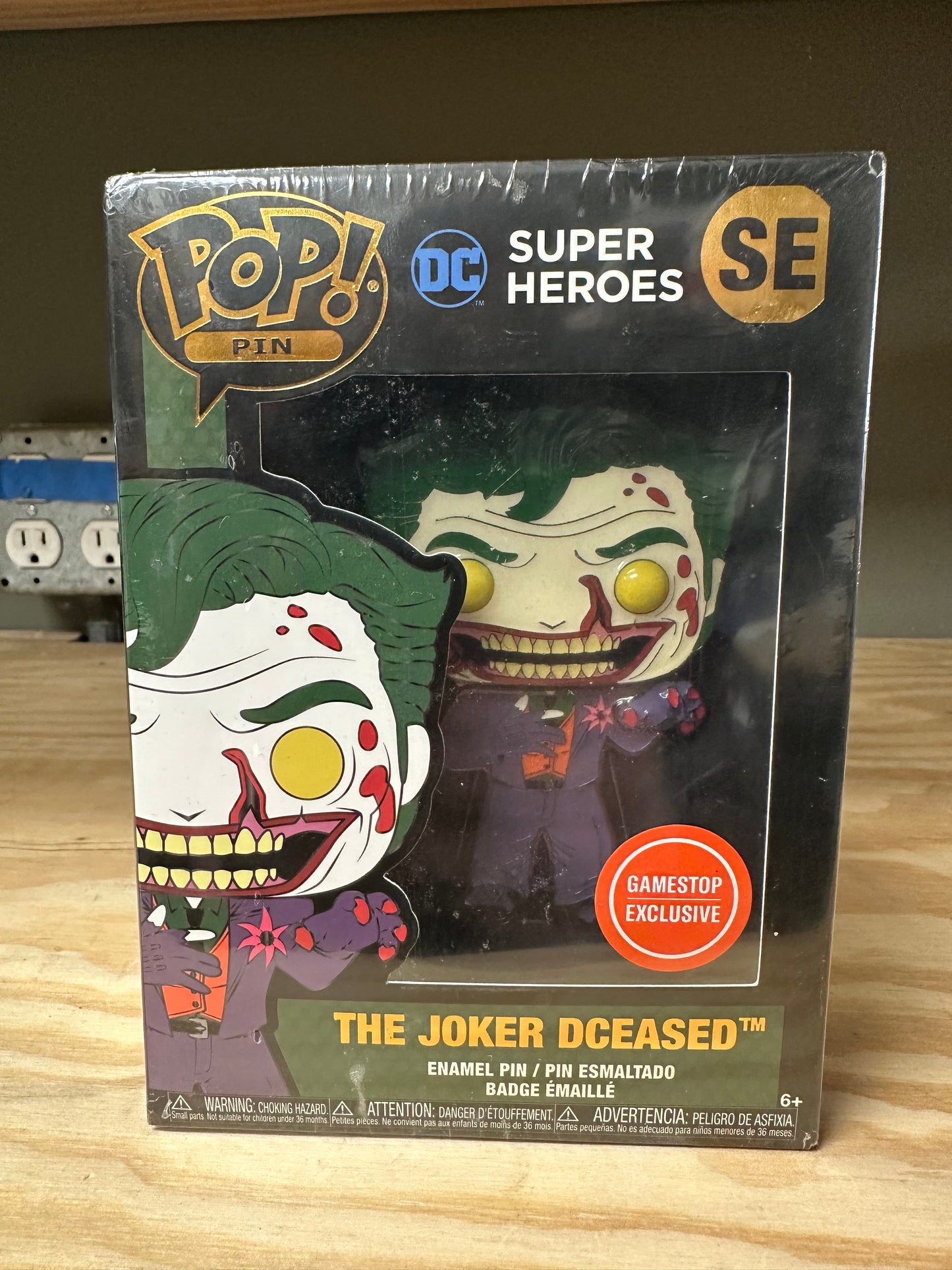 The Joker Dceased Funko Pop Enamel Pin Sealed DC Comics