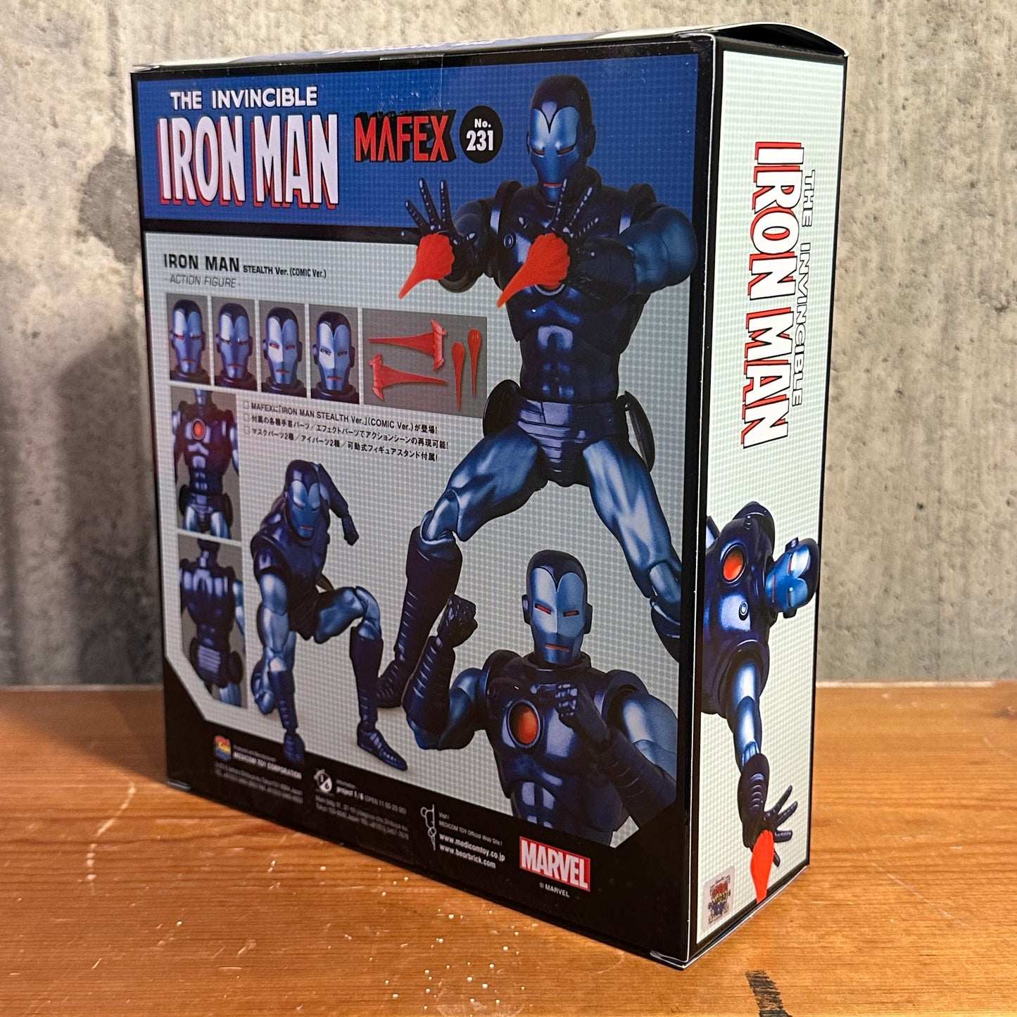 Stealth Iron Man Sealed Mafex Action Figure Medicom Toy Comic Book Version