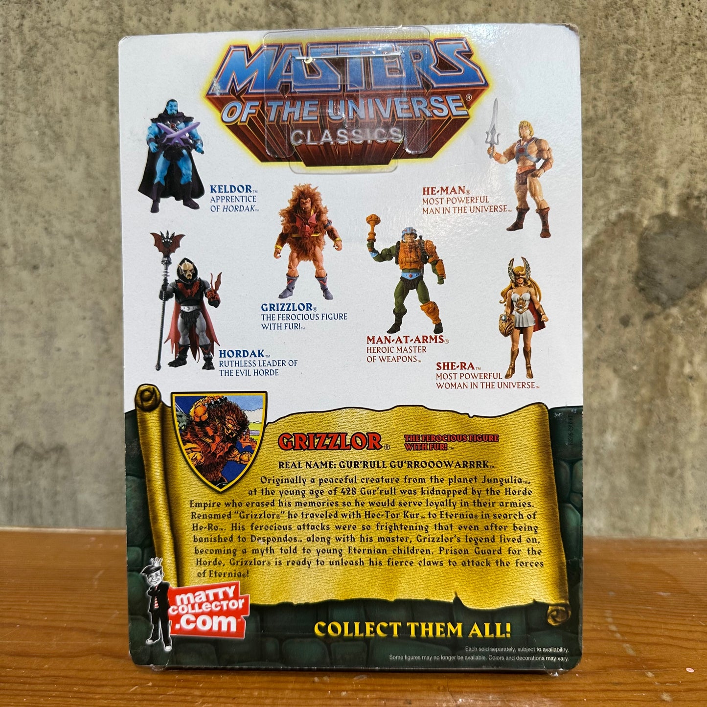 Grizzlor MOTU Classics He-Man Sealed Action Figure Toy MOTUC