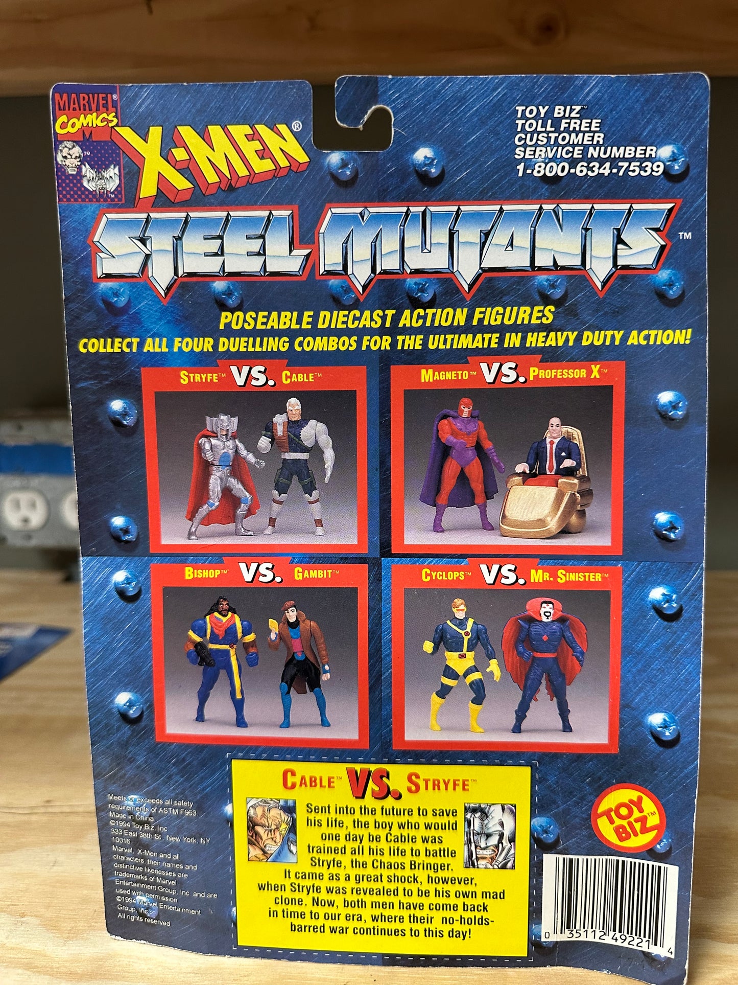 Steel Mutants Cable Vs Stryfe Die Cast Marvel Figures X-Men