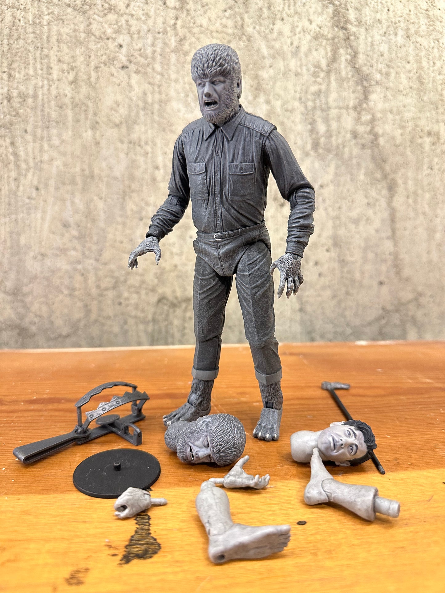 Wolfman Neca B&W Complete Loose Action Figure Toy