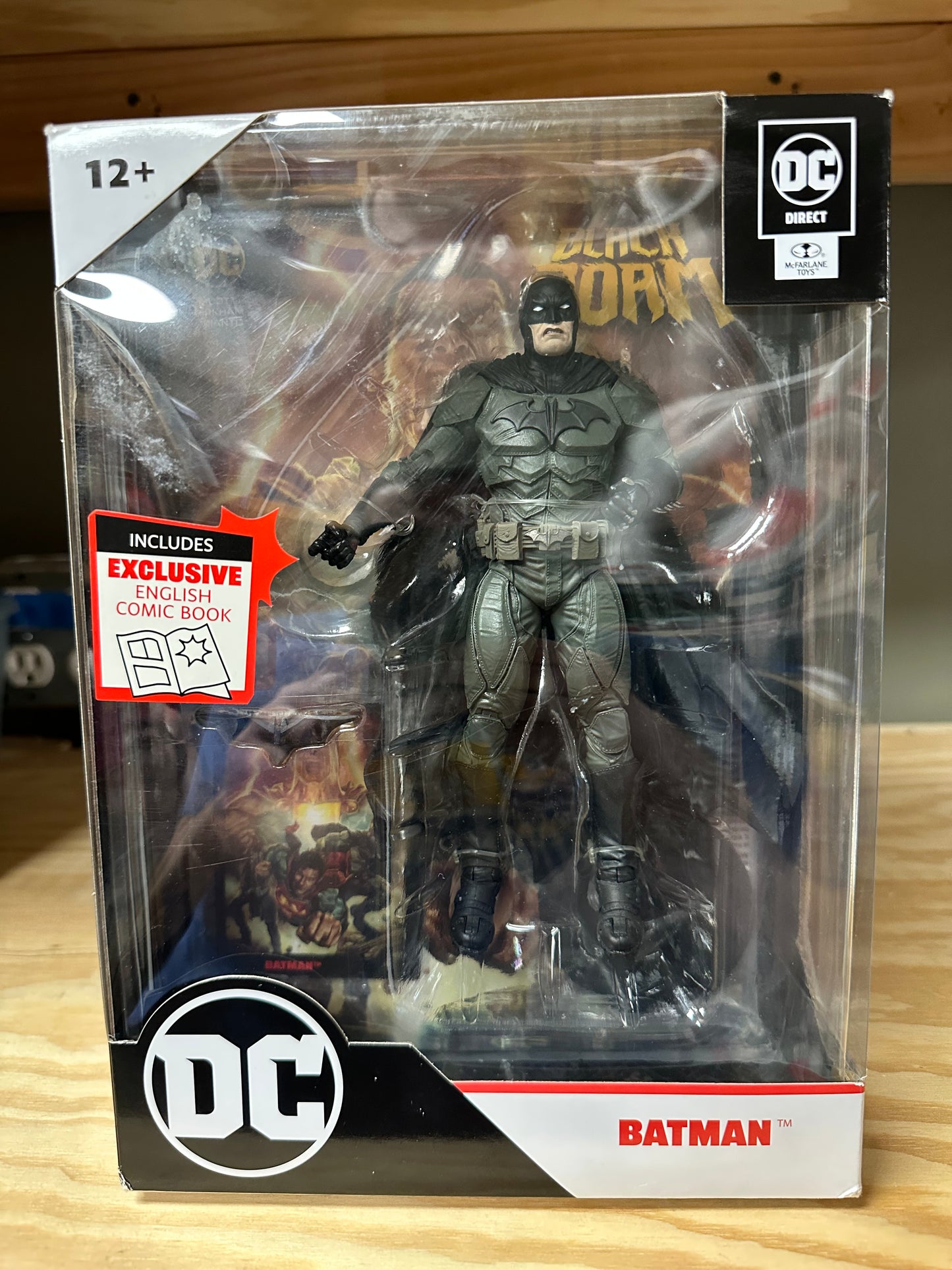DC Comics Black Adam Comic Batman McFarlane Action Figure Toy Sealed Box