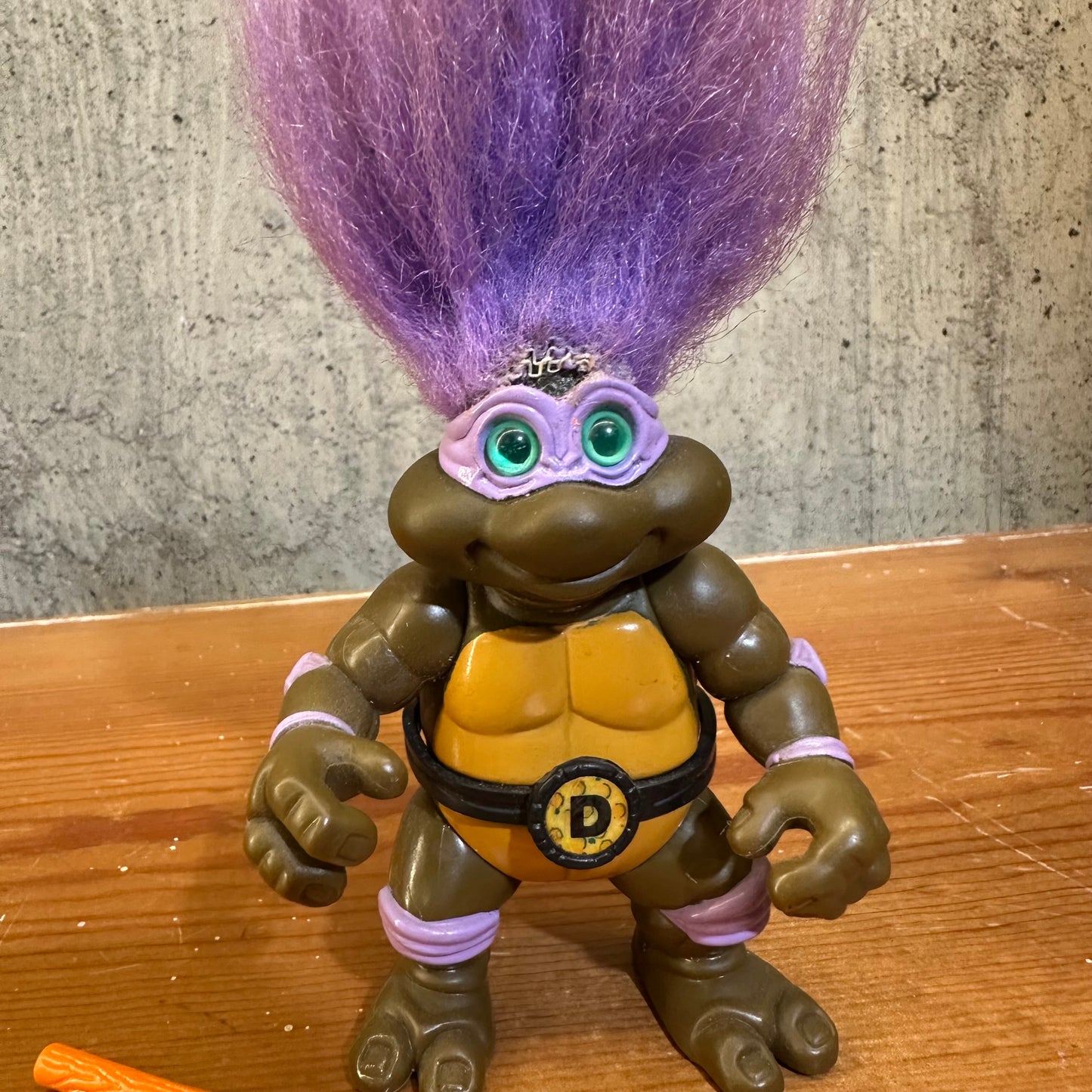Troll Donatello TMNT 1992 Near Complete Vintage Ninja Turtles Action Figure Toy