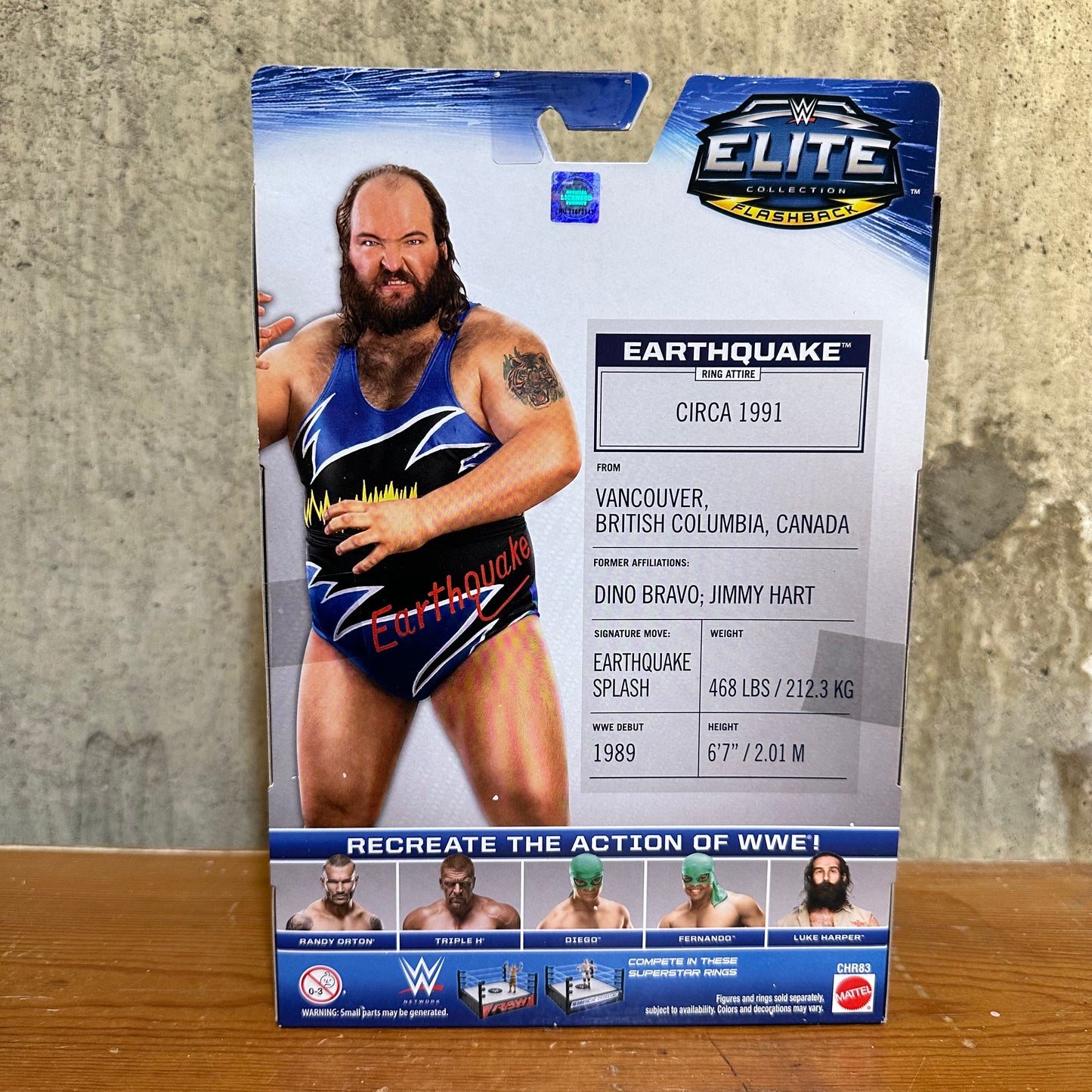Earthquake WWE Mattel Elite Flashback Series 35 Damien Snake w/ Snake & Bag WWF